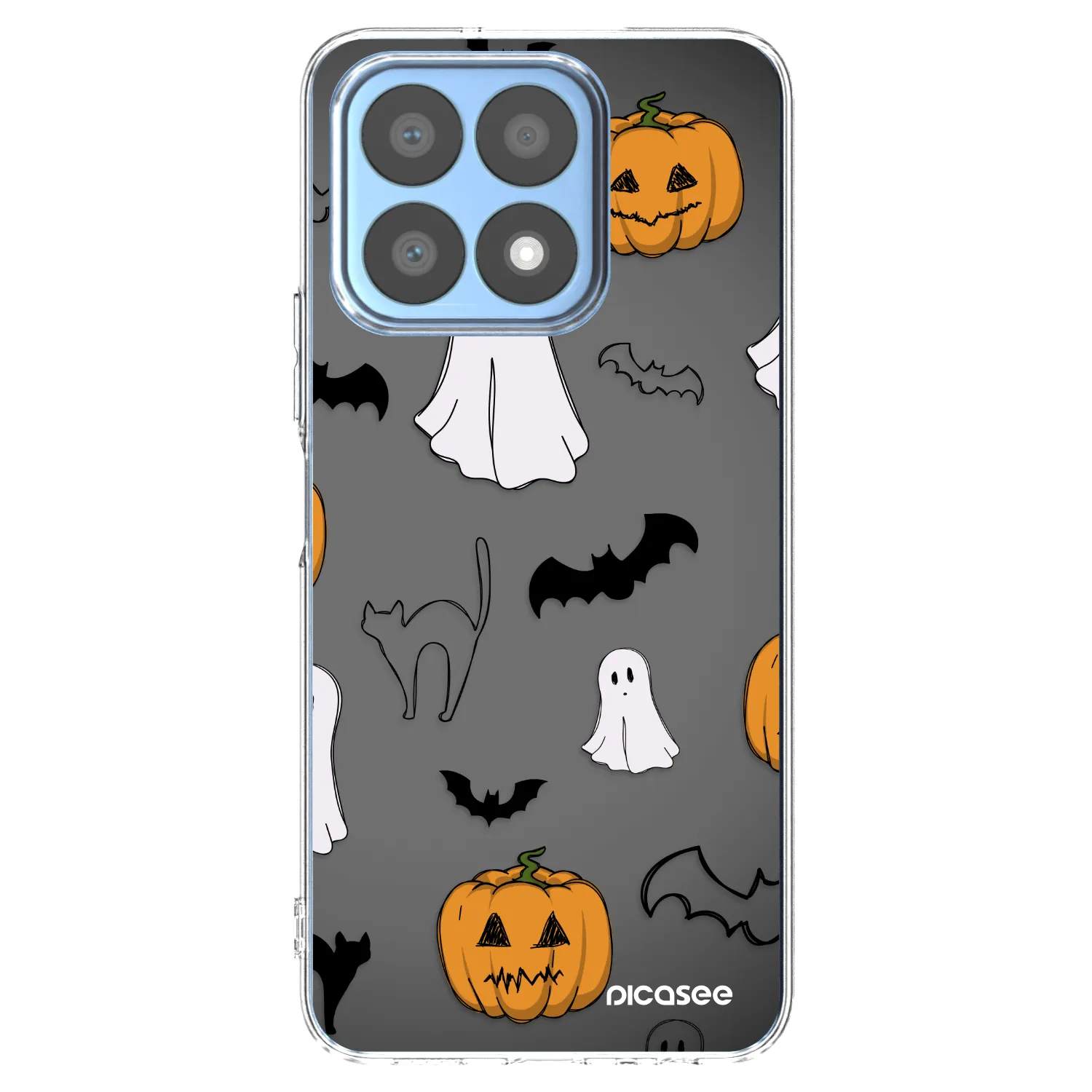Picasee διαφανής θήκη σιλικόνης Honor X8a - Spooky crew