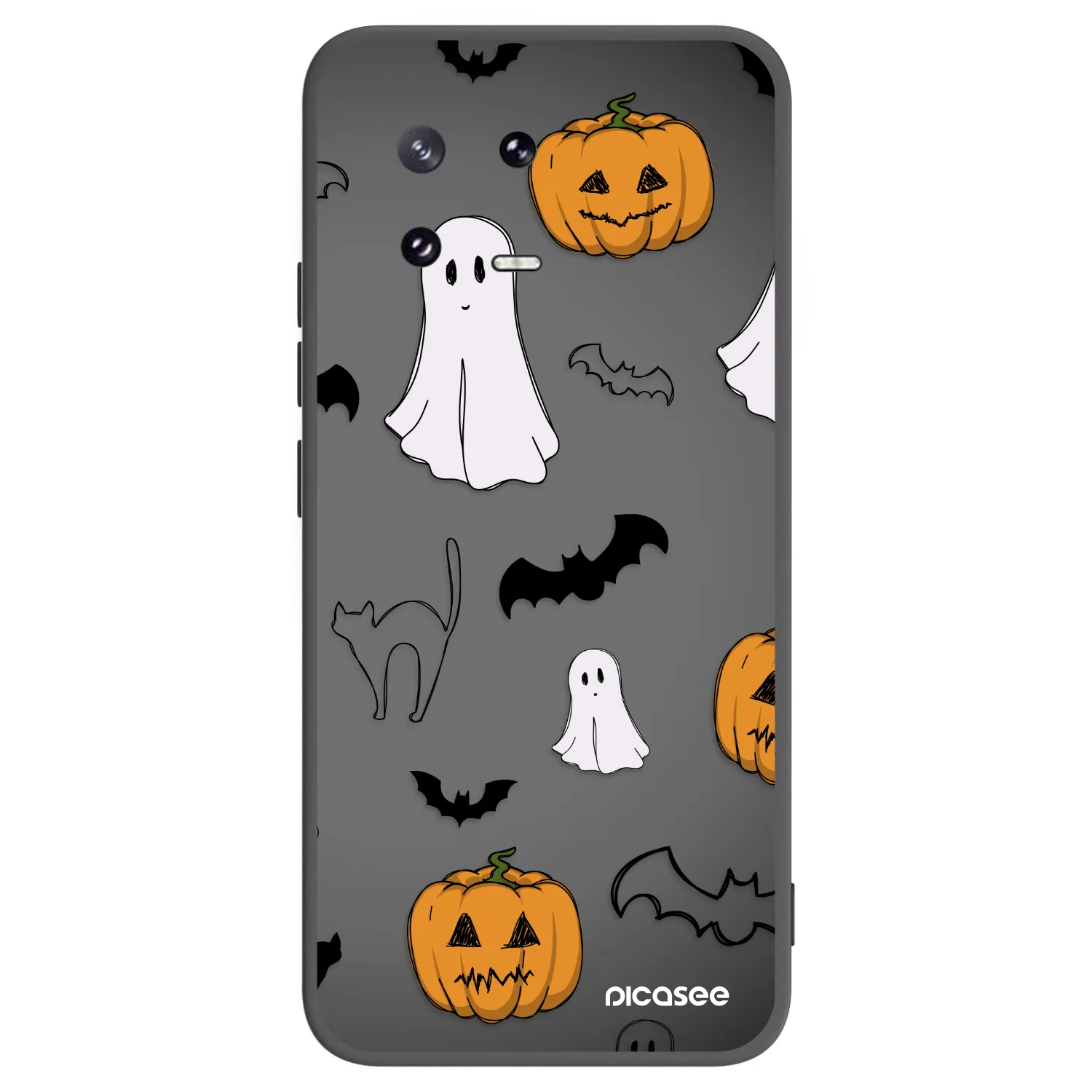 Picasee Μαύρη θήκη σιλικόνης για Xiaomi 13 Pro - Spooky crew