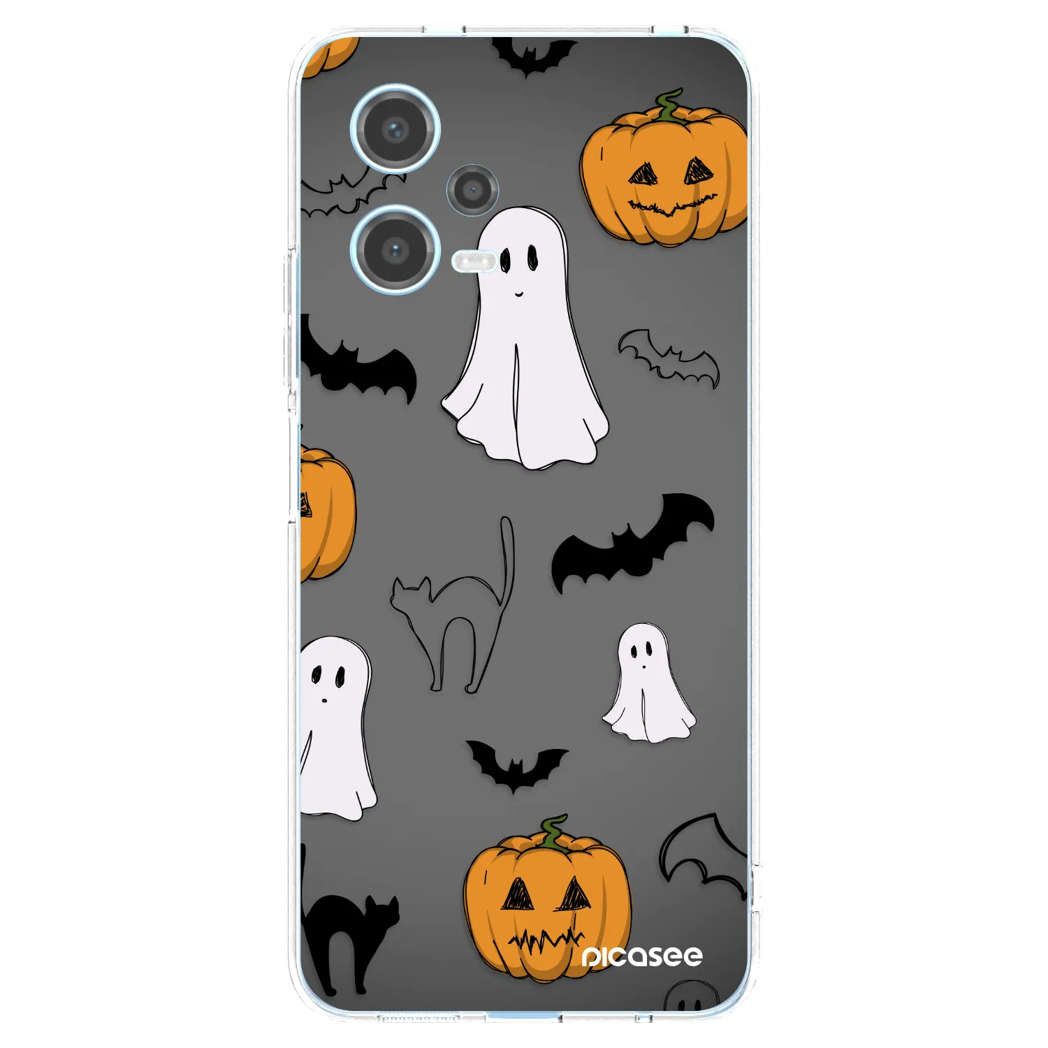 Picasee διαφανής θήκη σιλικόνης Xiaomi Redmi Note 12 5G - Spooky crew