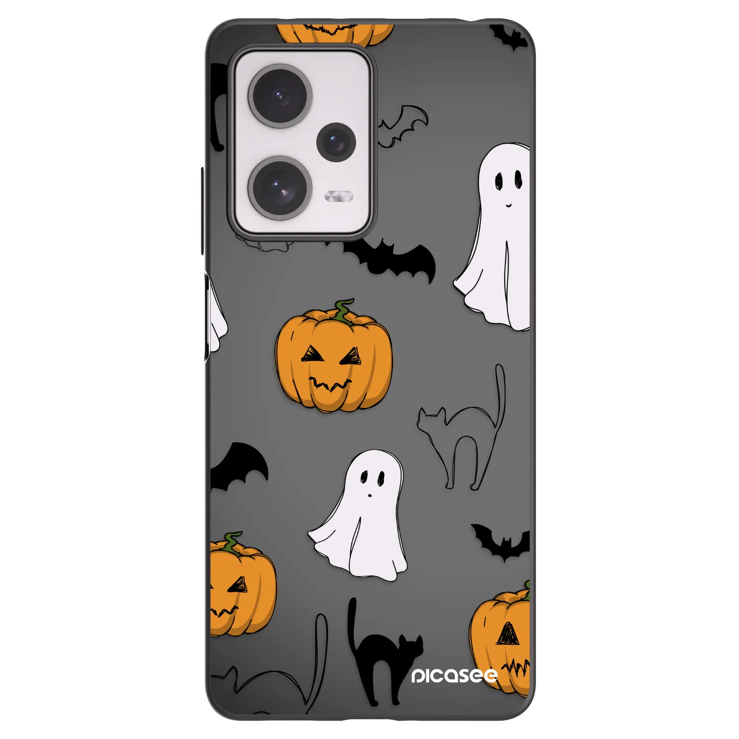 Picasee Μαύρη θήκη σιλικόνης για Xiaomi Redmi Note 12 Pro+ 5G - Spooky crew