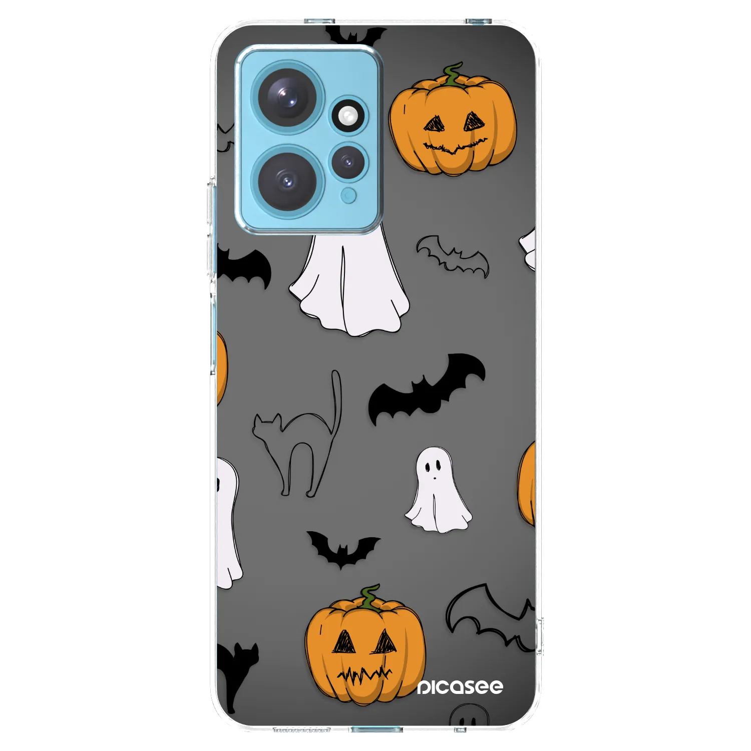Picasee διαφανής θήκη σιλικόνης Xiaomi Redmi Note 12 4G - Spooky crew