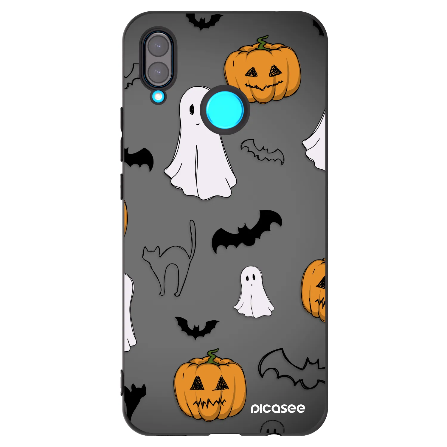 Picasee Μαύρη θήκη σιλικόνης για Huawei Nova 3i - Spooky crew