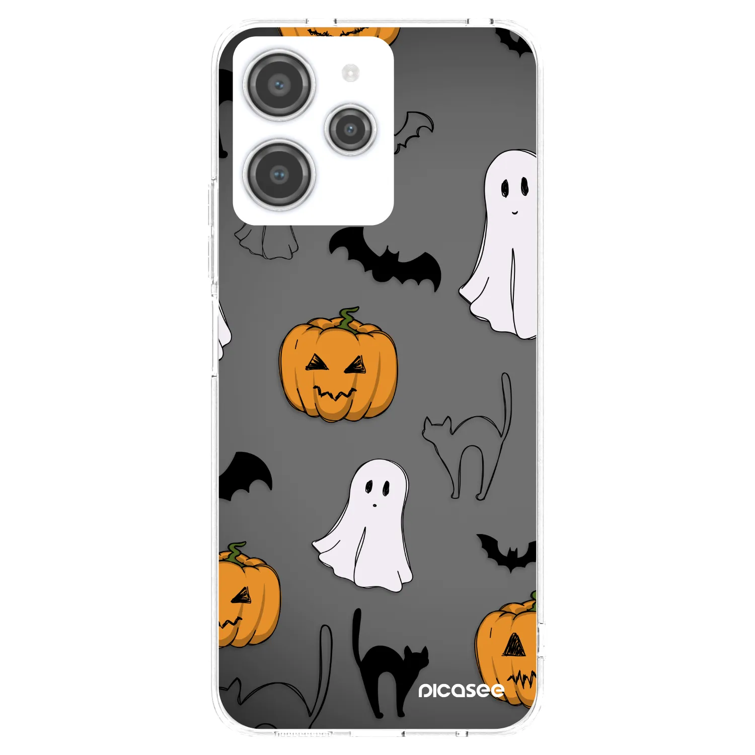 Picasee διαφανής θήκη σιλικόνης Xiaomi Redmi 12 4G - Spooky crew