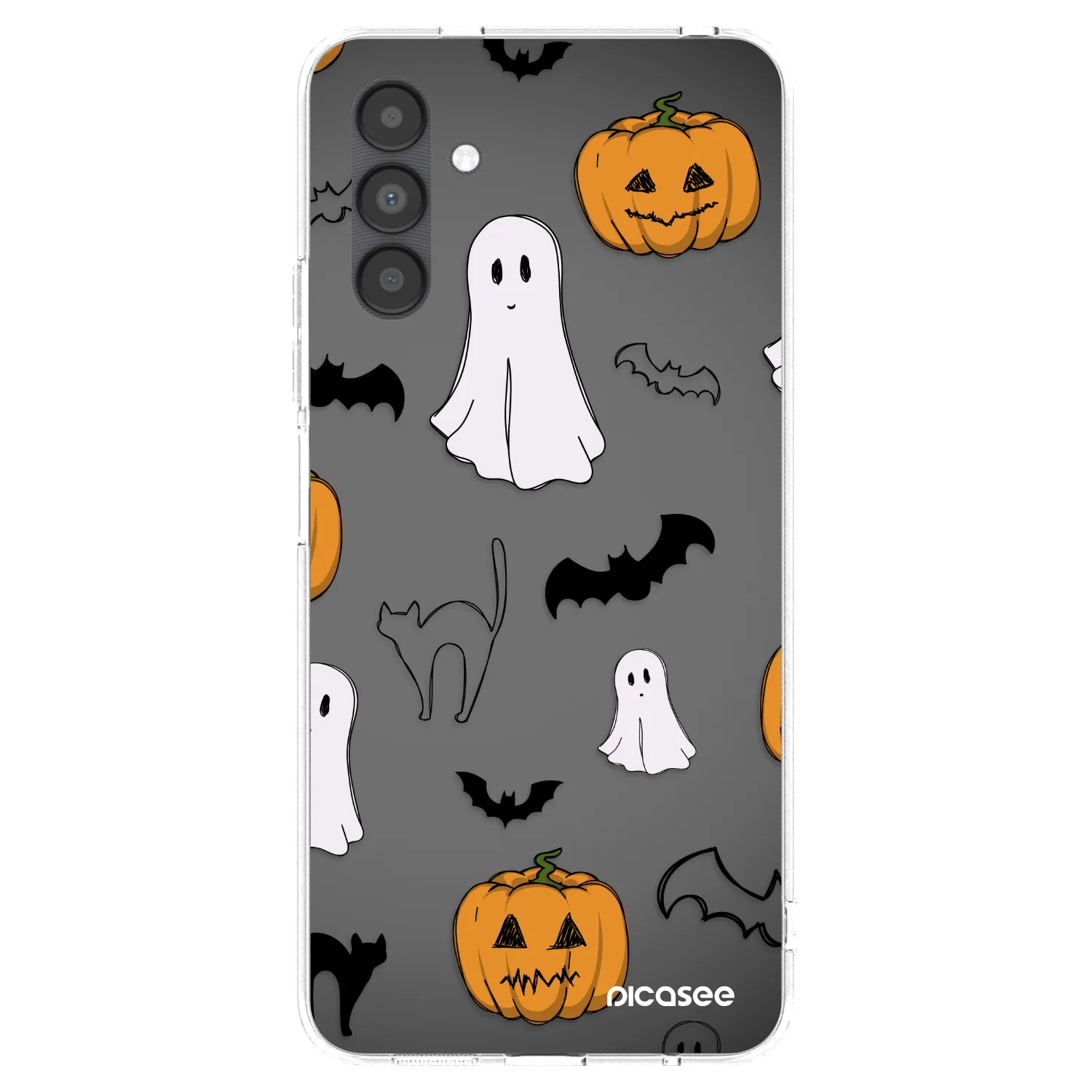 Picasee διαφανής θήκη σιλικόνης Samsung Galaxy A04s A047F - Spooky crew