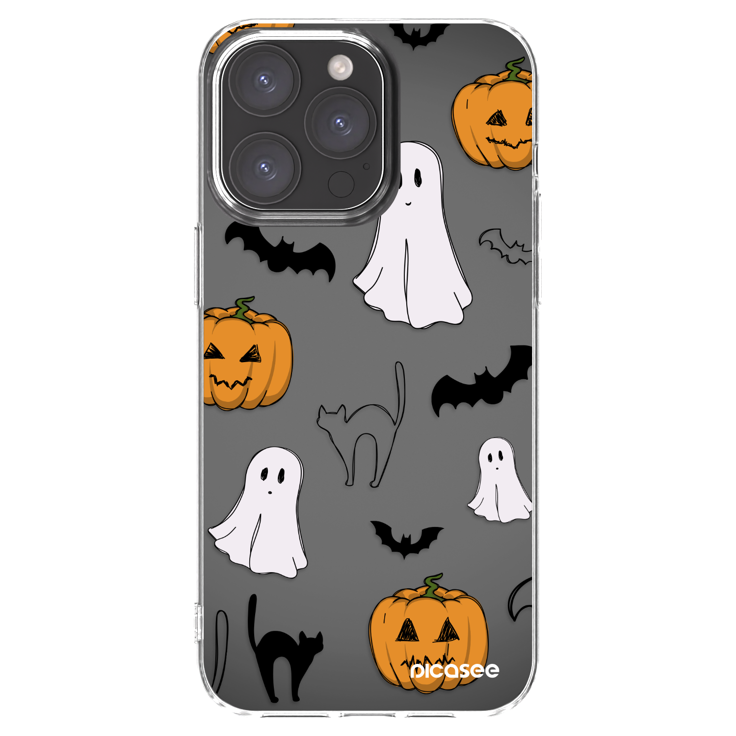 Picasee διαφανής θήκη σιλικόνης Apple iPhone 15 Pro Max - Spooky crew