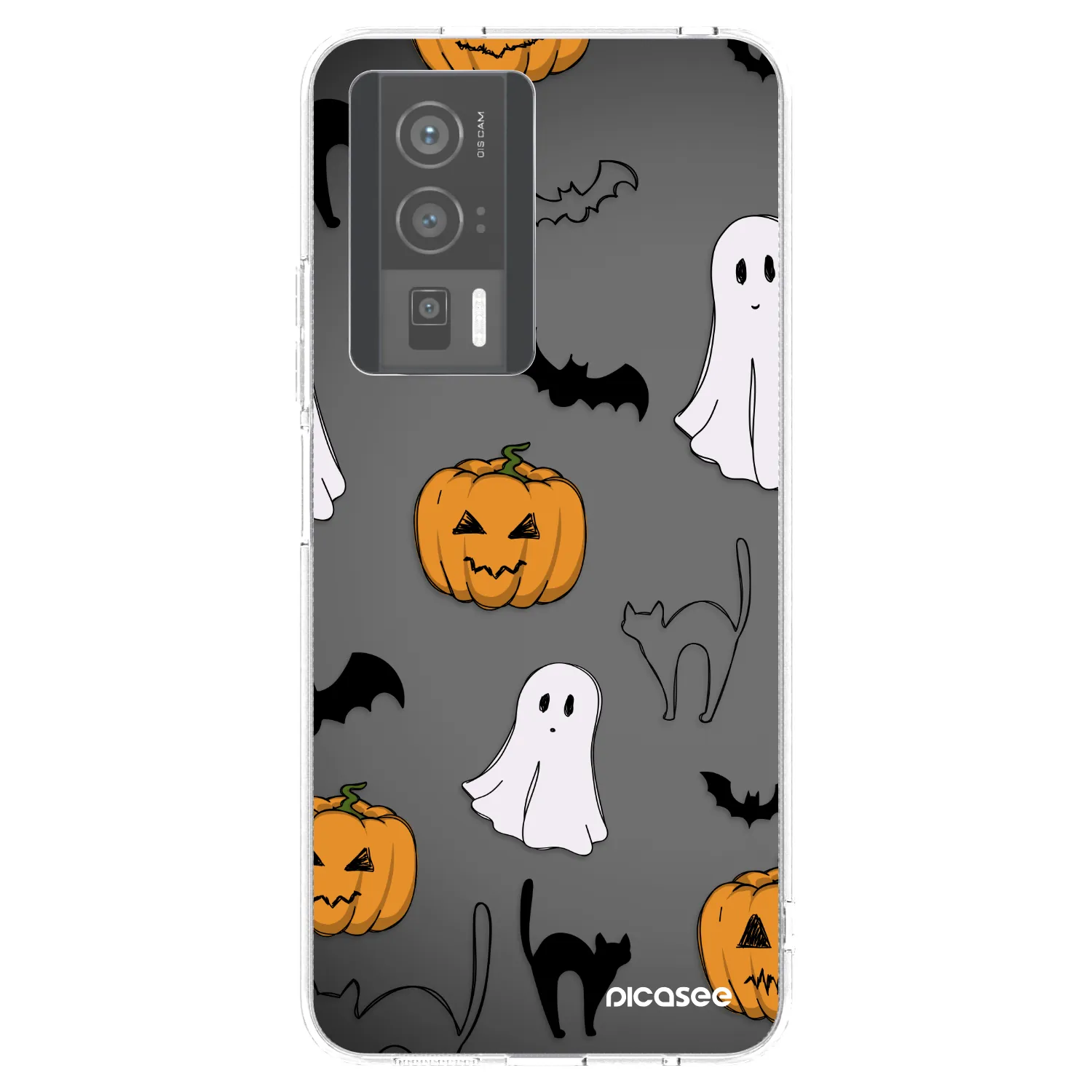 Picasee διαφανής θήκη σιλικόνης Xiaomi Poco F5 Pro 5G - Spooky crew