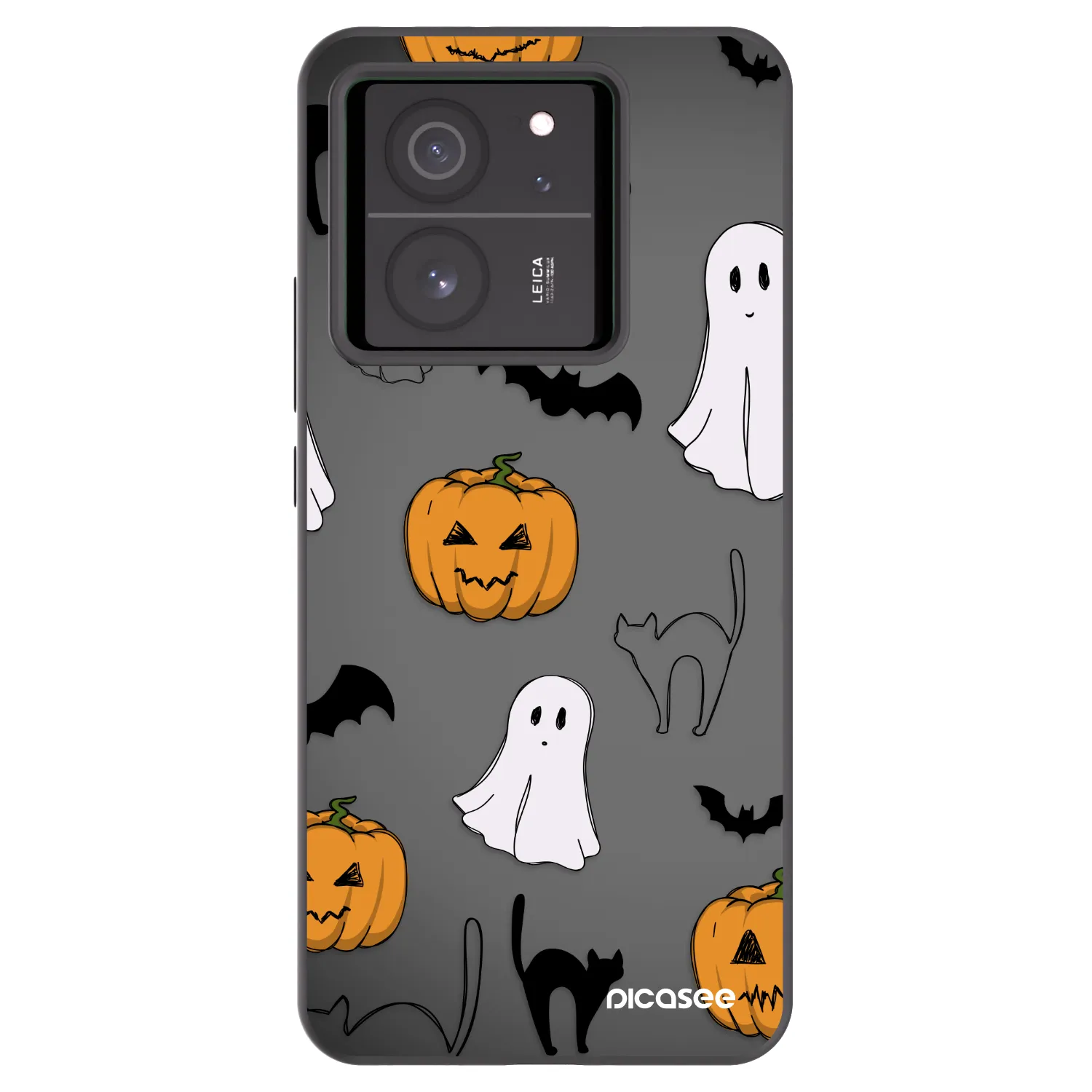 Picasee Μαύρη θήκη σιλικόνης για Xiaomi 13T Pro - Spooky crew