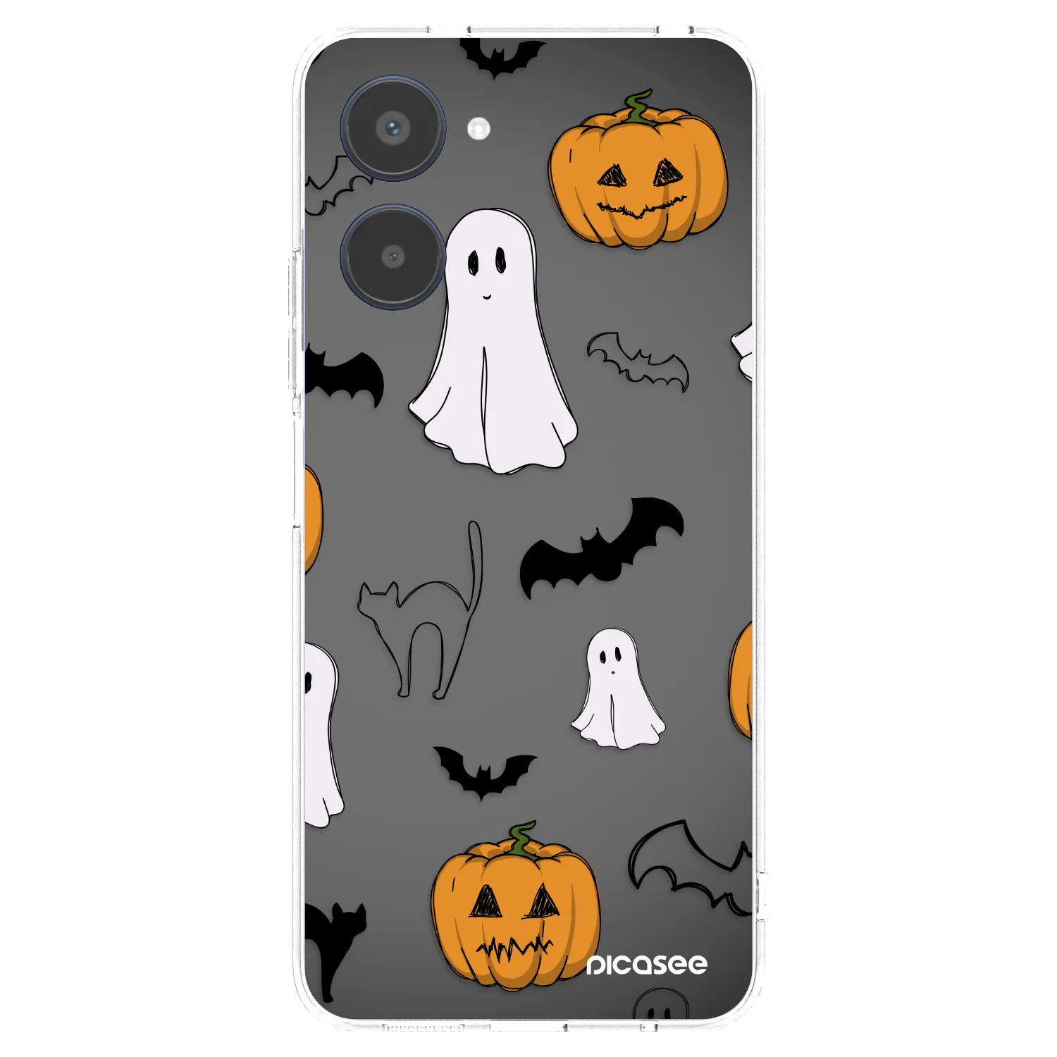 Picasee διαφανής θήκη σιλικόνης Realme 10 4G - Spooky crew