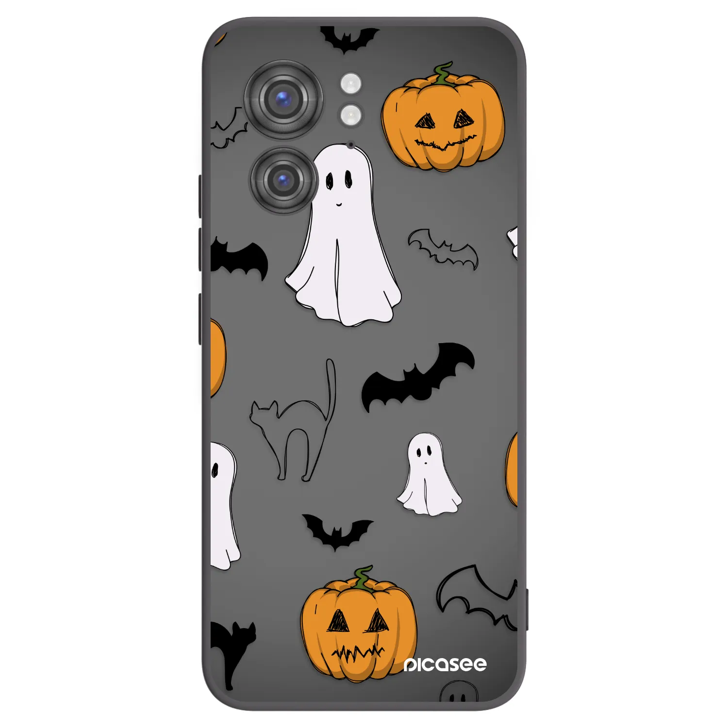 Picasee Μαύρη θήκη σιλικόνης για Motorola Edge 40 - Spooky crew
