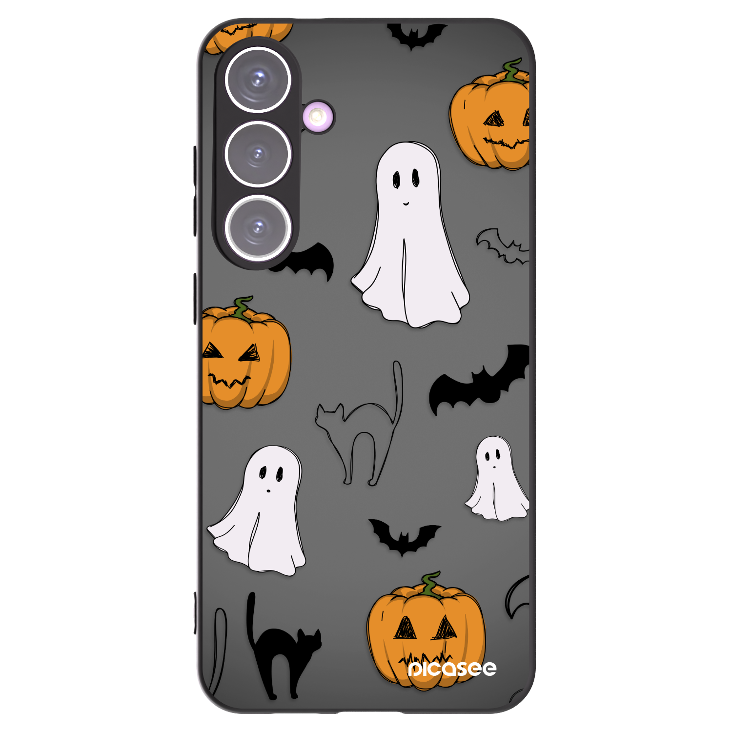 Picasee Μαύρη θήκη σιλικόνης για Samsung Galaxy S24+ S926B 5G - Spooky crew