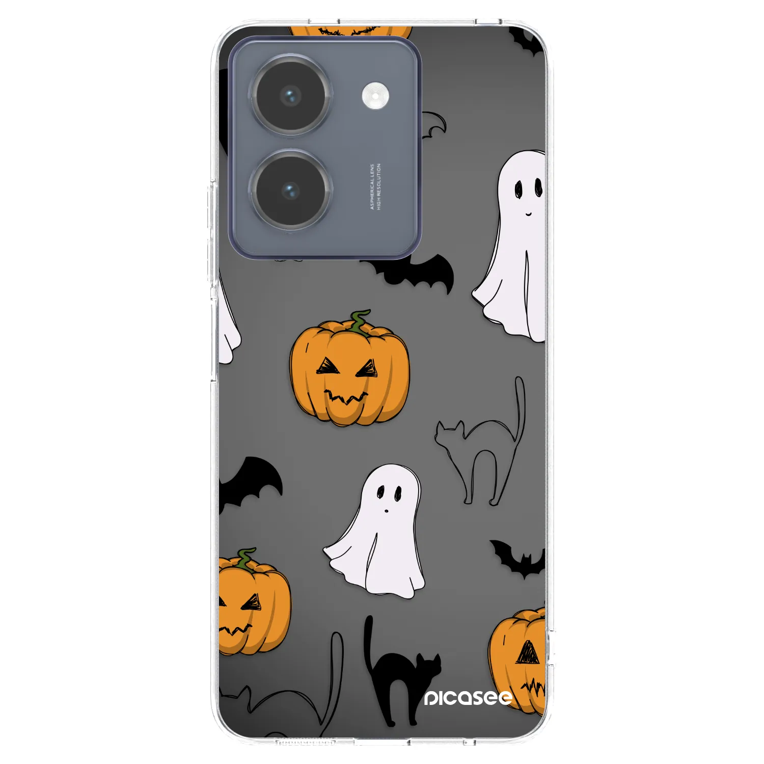 Picasee διαφανής θήκη σιλικόνης Vivo Y36 4G - Spooky crew