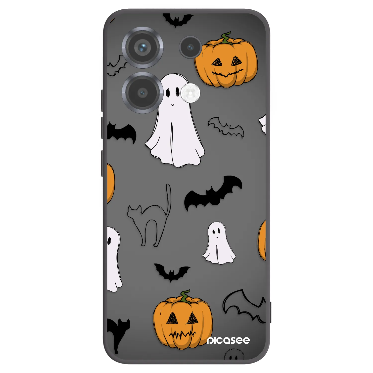 Picasee Μαύρη θήκη σιλικόνης για Xiaomi Poco X6 - Spooky crew
