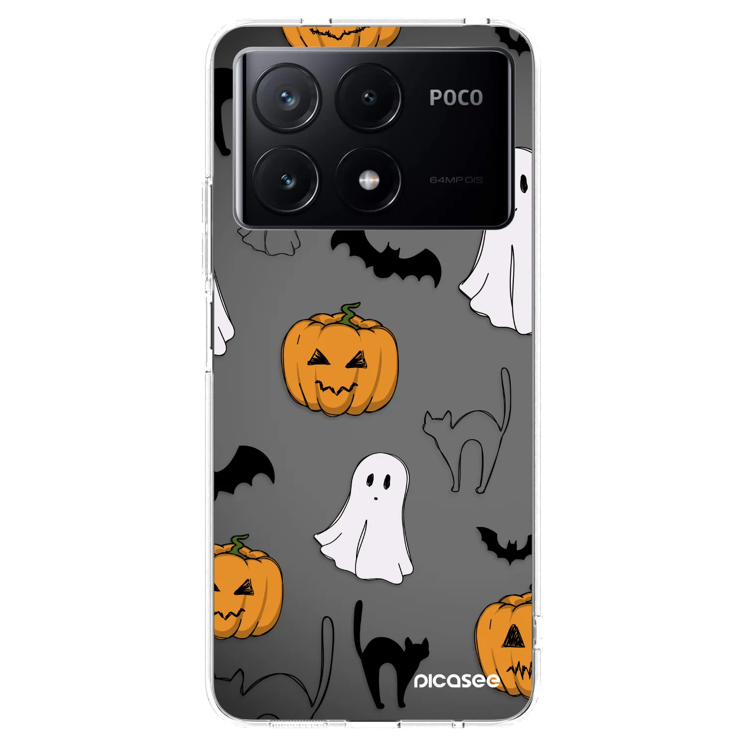 Picasee διαφανής θήκη σιλικόνης Xiaomi Poco X6 Pro - Spooky crew