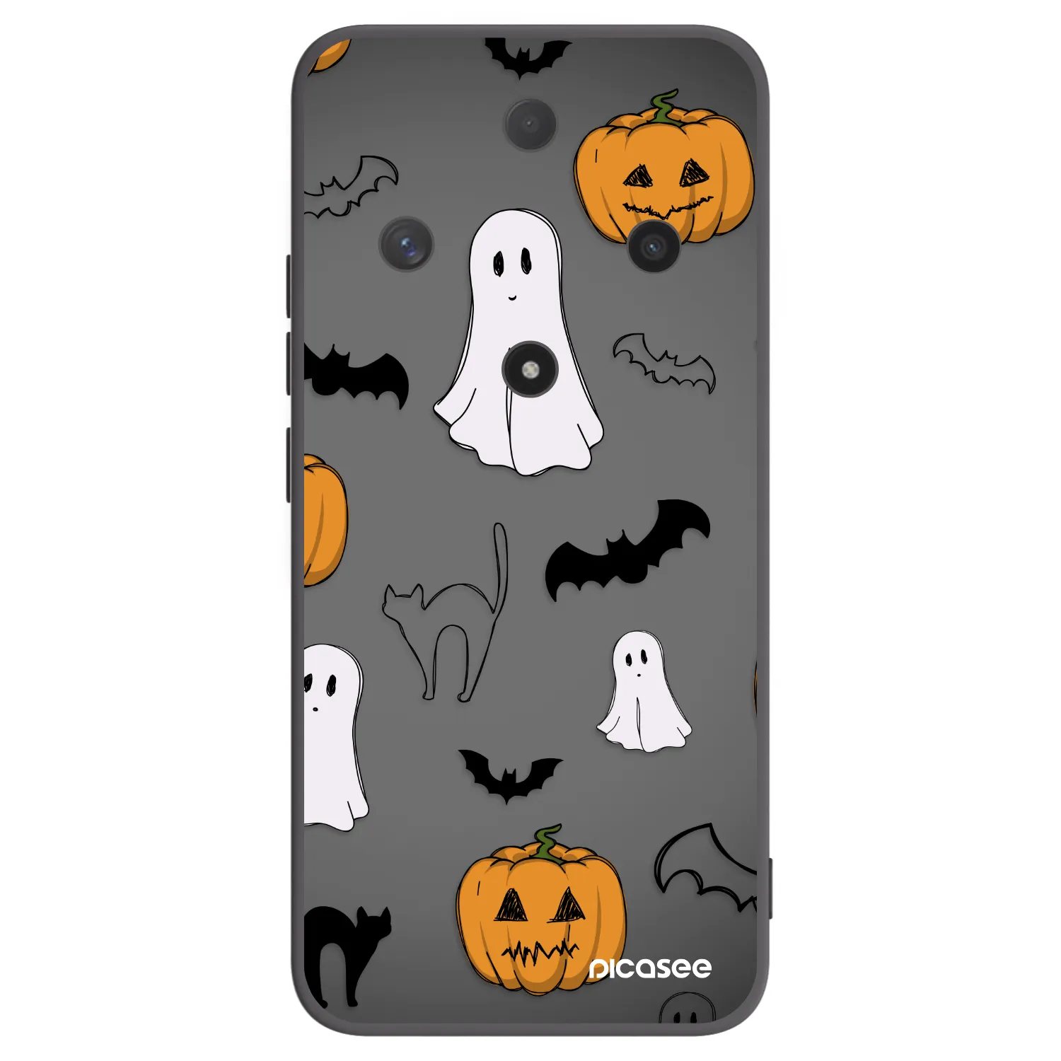 Picasee Μαύρη θήκη σιλικόνης για Honor Magic6 Lite 5G - Spooky crew