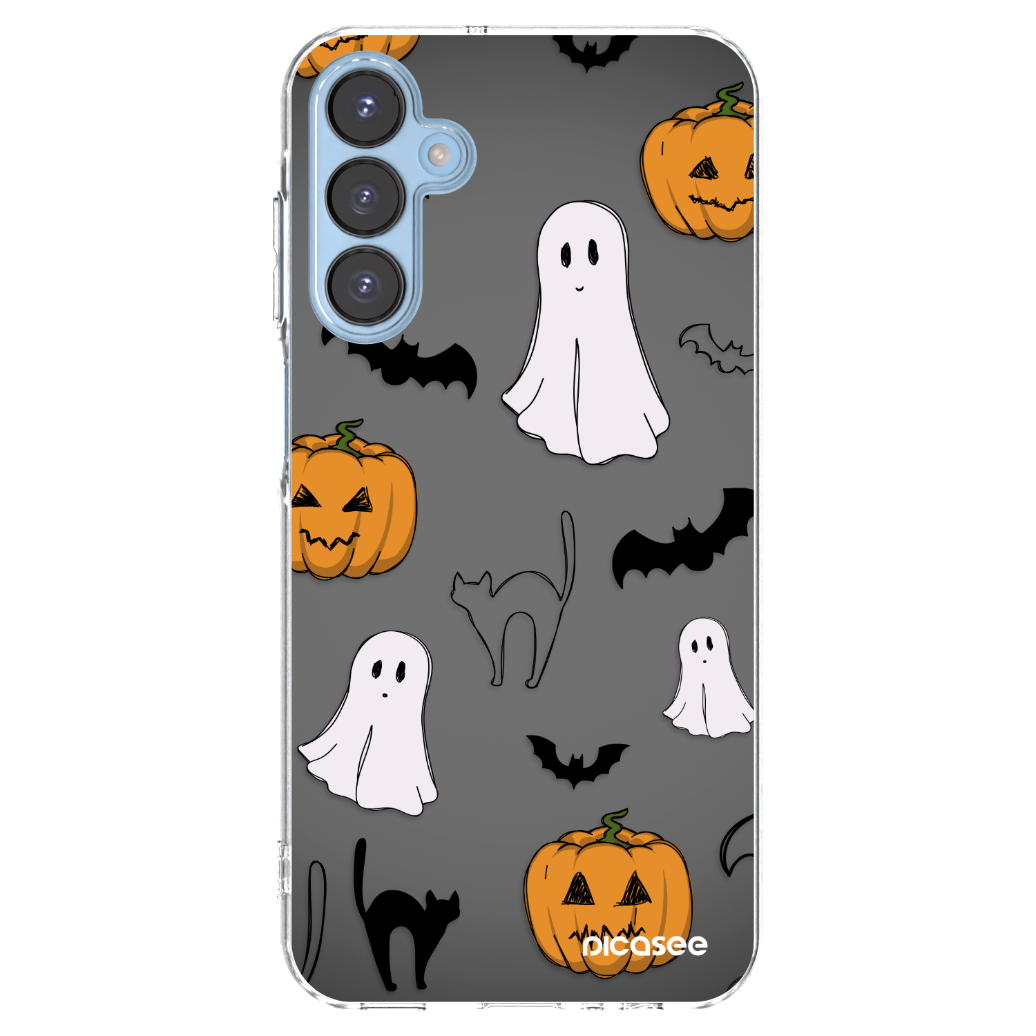 Picasee διαφανής θήκη σιλικόνης Samsung Galaxy A15 A156B 5G - Spooky crew