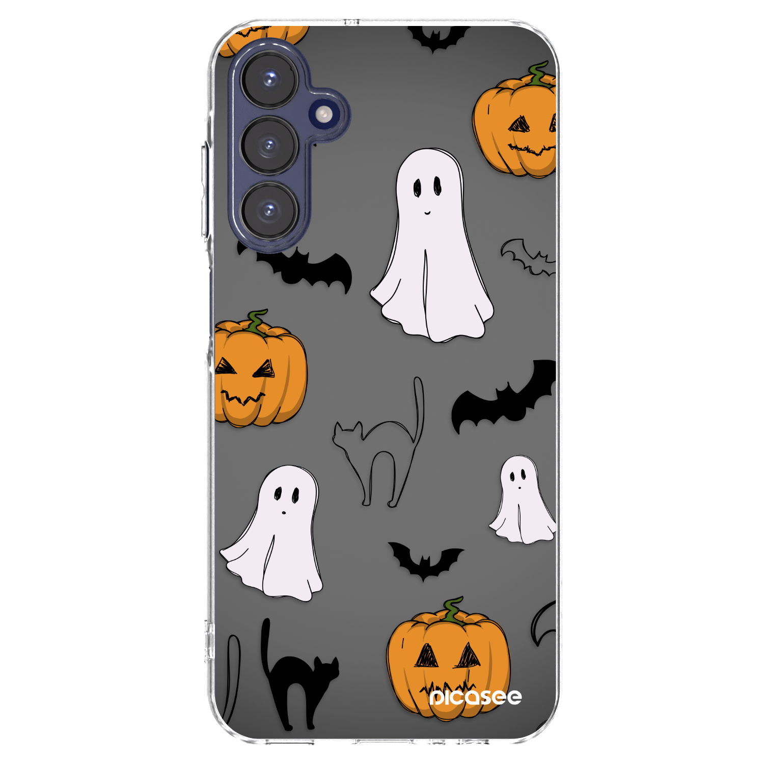 Picasee διαφανής θήκη σιλικόνης Samsung Galaxy A15 A155F 4G - Spooky crew