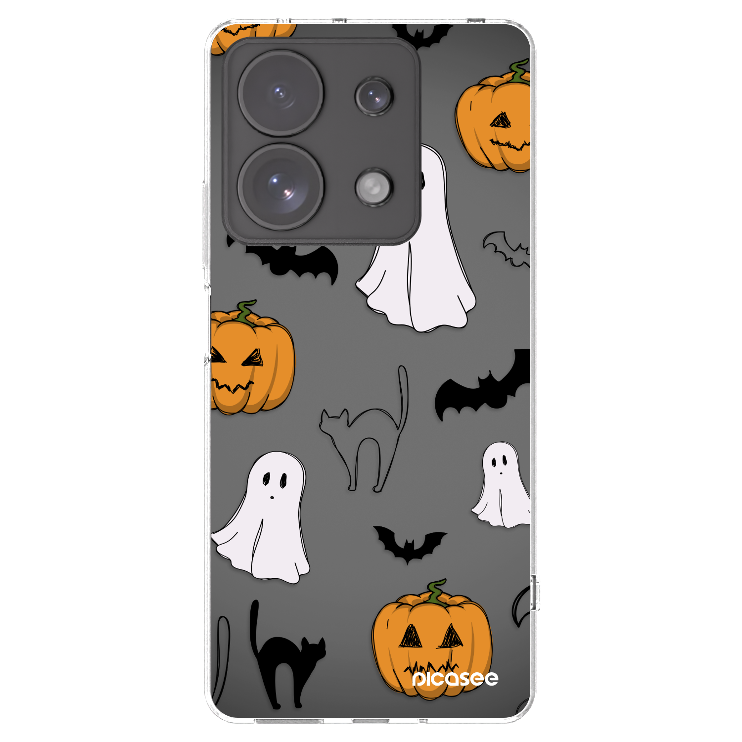 Picasee διαφανής θήκη σιλικόνης Xiaomi Redmi Note 13 Pro 4G - Spooky crew