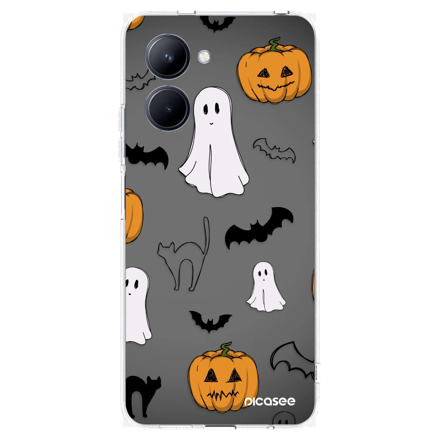 Picasee διαφανής θήκη σιλικόνης Realme C33 (2023) - Spooky crew