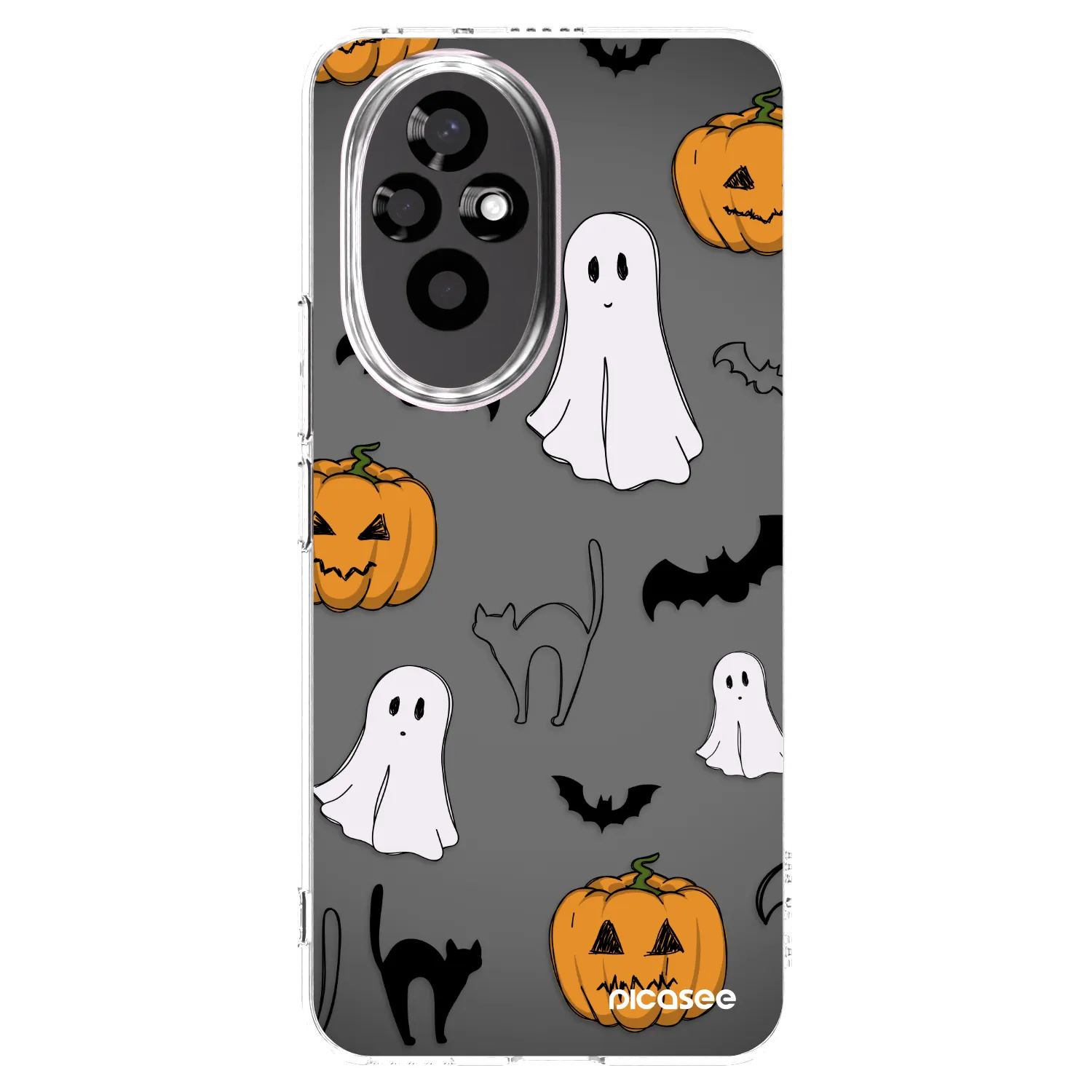 Picasee διαφανής θήκη σιλικόνης Honor 200 Pro 5G - Spooky crew