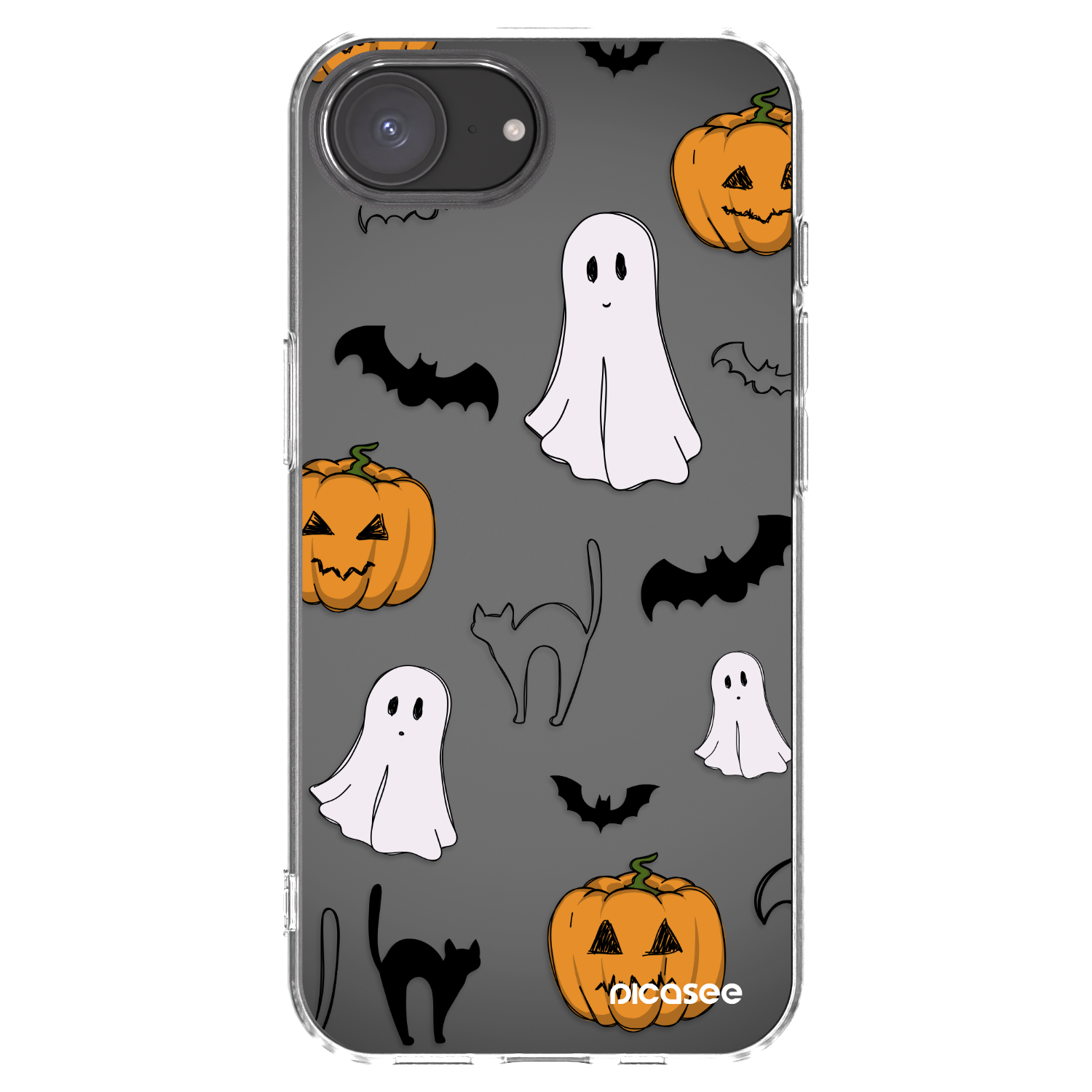 Picasee διαφανής θήκη σιλικόνης Apple iPhone 16e - Spooky crew