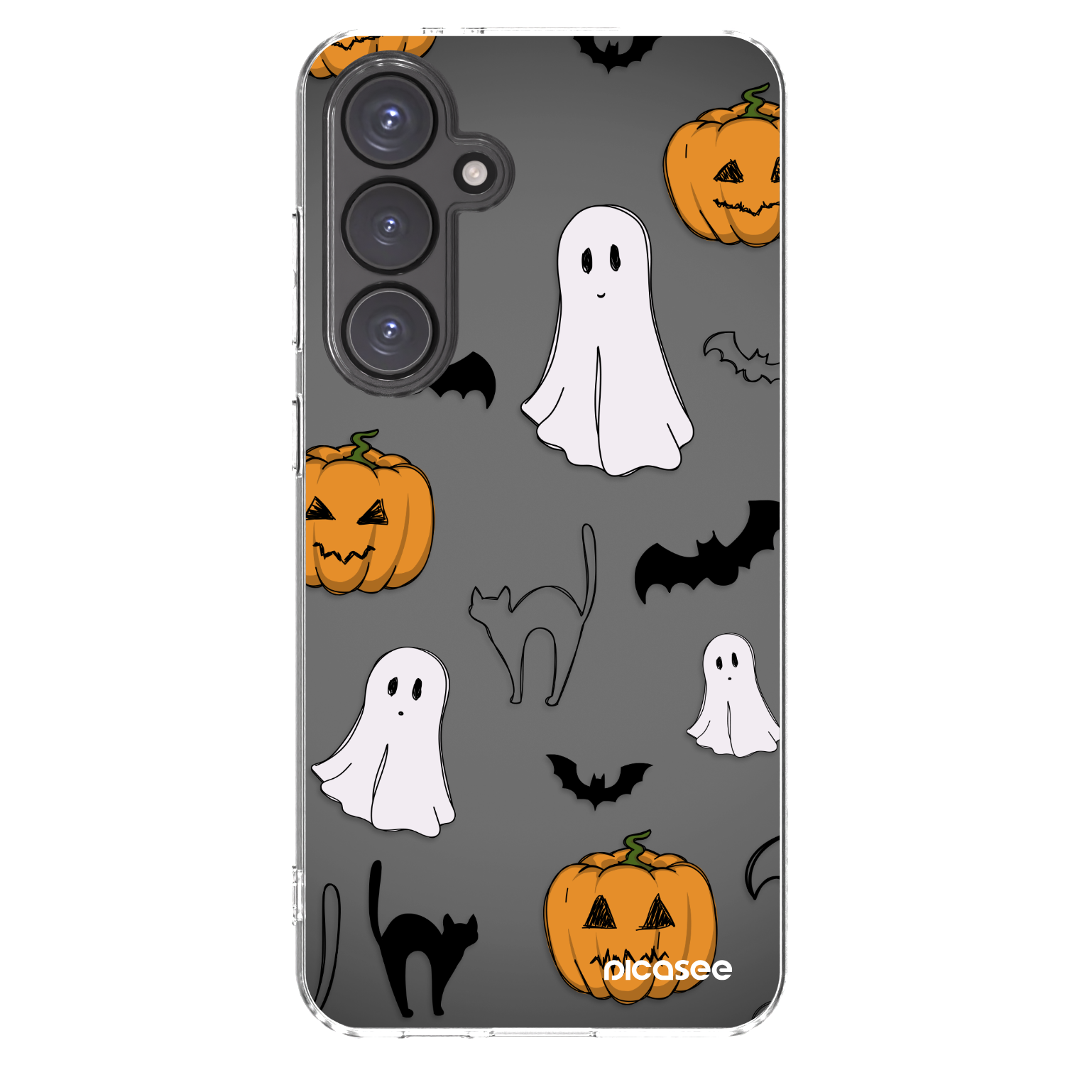 Picasee διαφανής θήκη σιλικόνης Samsung Galaxy S24 FE S721B - Spooky crew