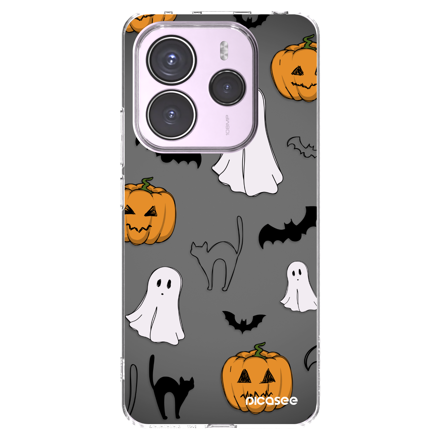 Picasee διαφανής θήκη σιλικόνης Xiaomi Redmi Note 14 5G - Spooky crew