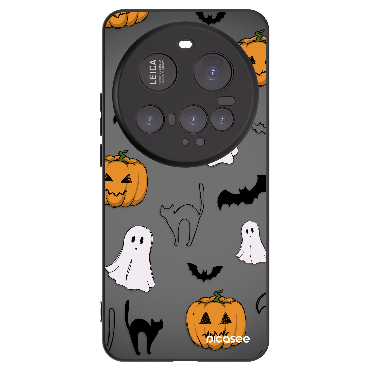 Picasee Μαύρη θήκη σιλικόνης για Xiaomi 15 Ultra - Spooky crew