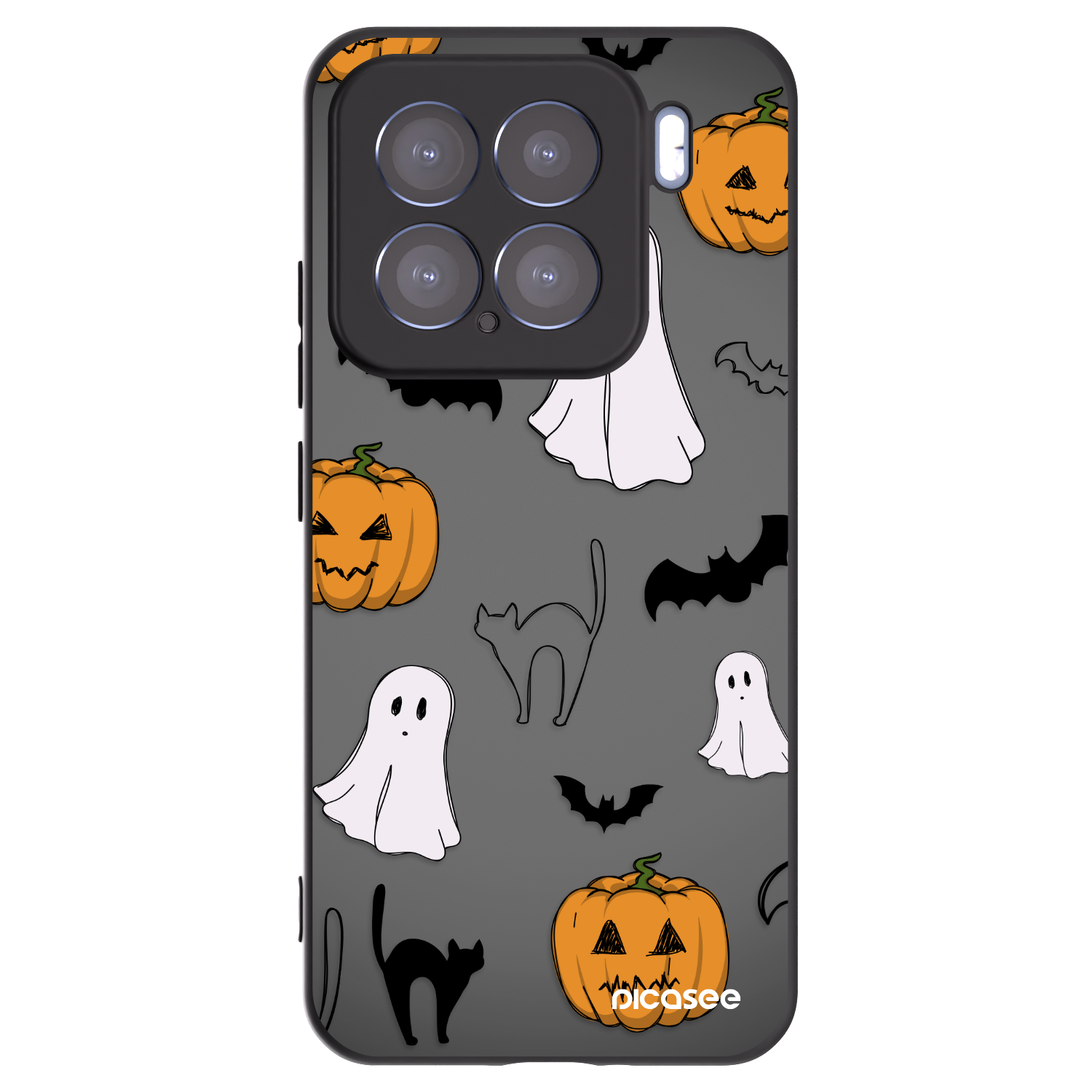 Picasee Μαύρη θήκη σιλικόνης για Xiaomi 15 - Spooky crew
