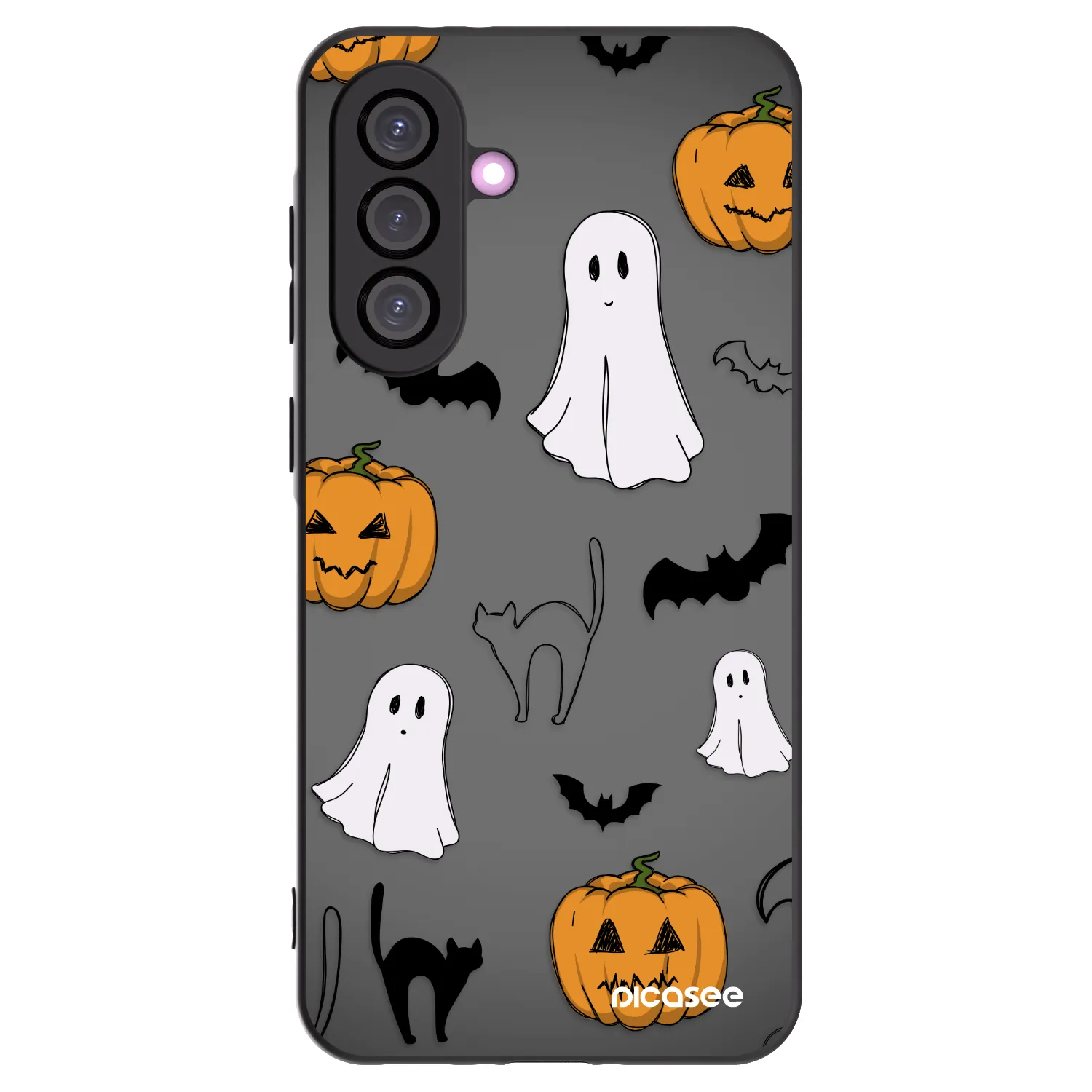 Picasee Μαύρη θήκη σιλικόνης για Samsung Galaxy A56 5G A566B - Spooky crew