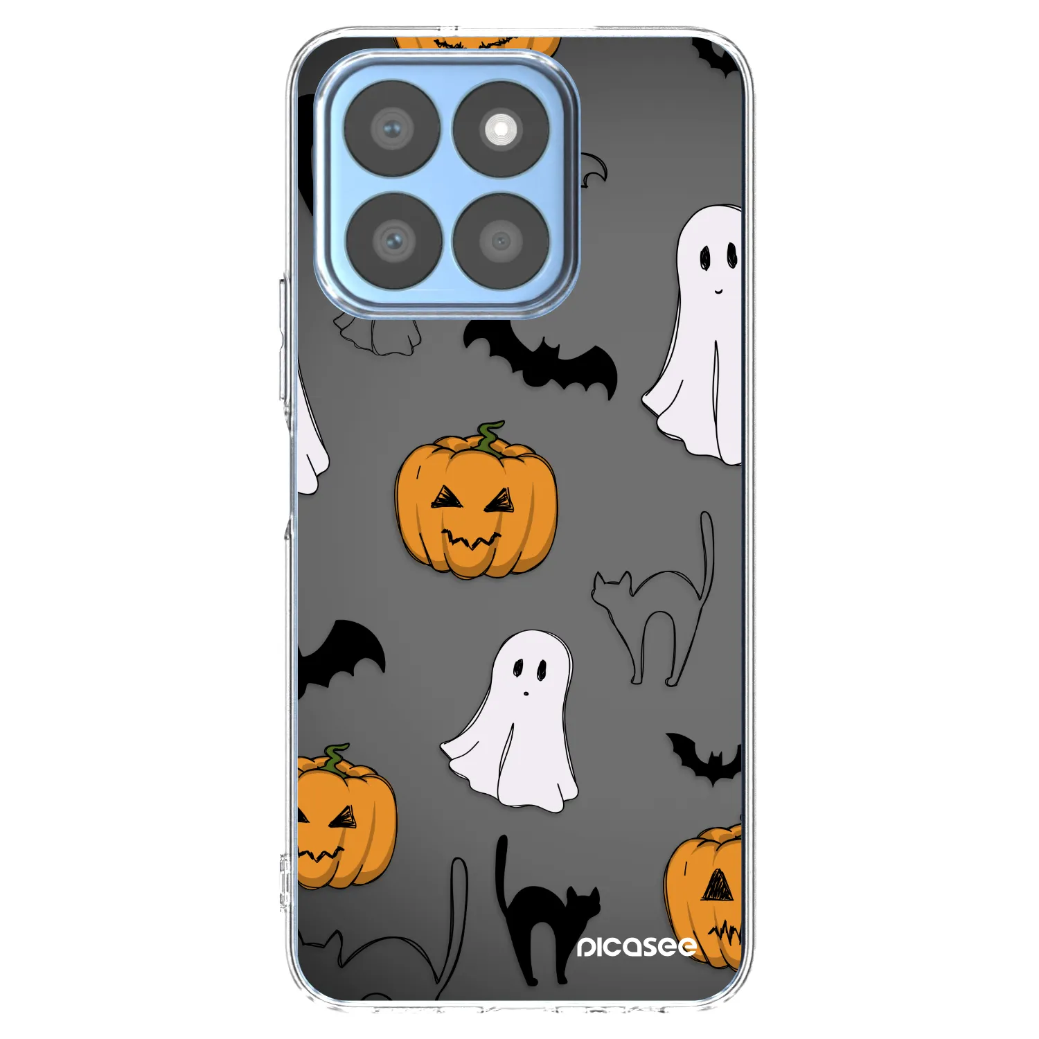 Picasee διαφανής θήκη σιλικόνης Honor X8c - Spooky crew