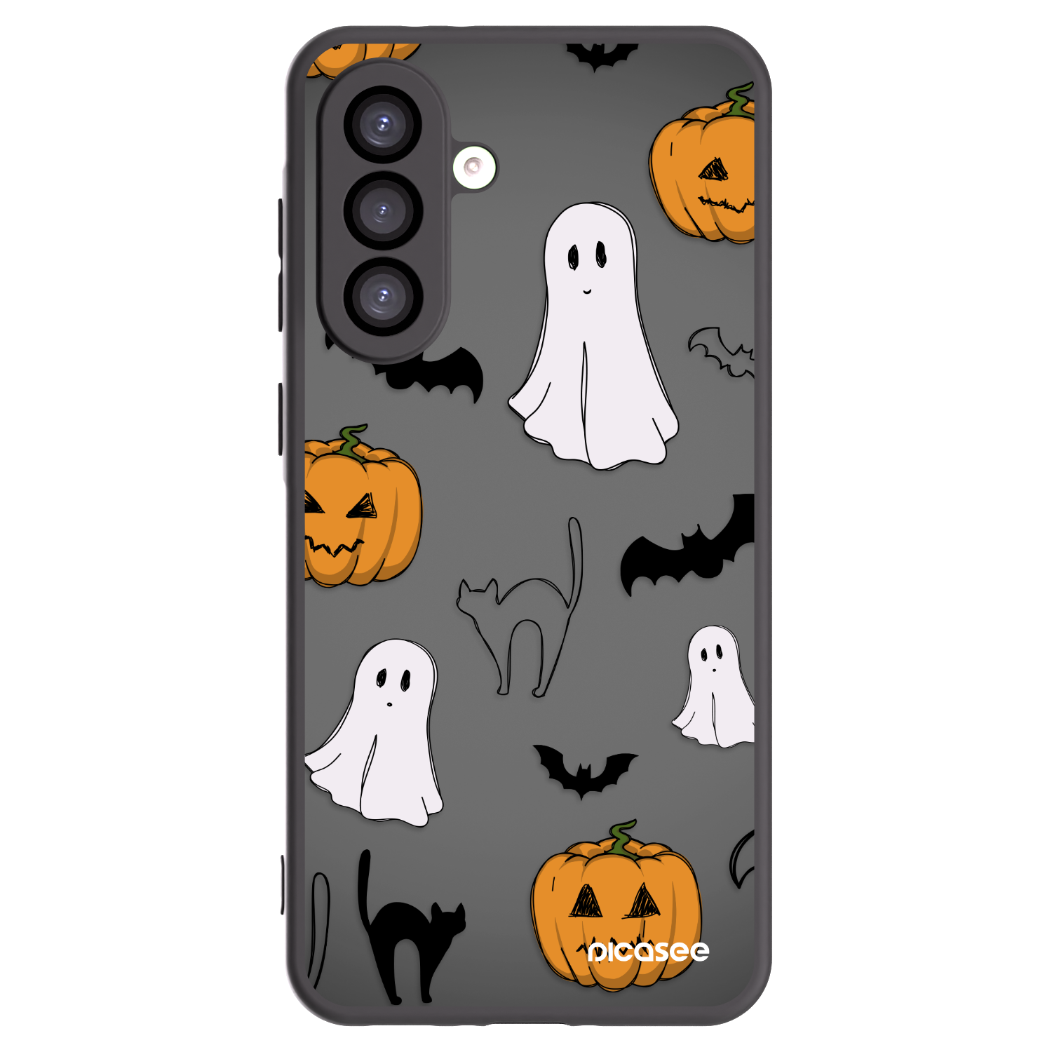 Picasee Μαύρη θήκη σιλικόνης για Samsung Galaxy A26 5G A266B - Spooky crew