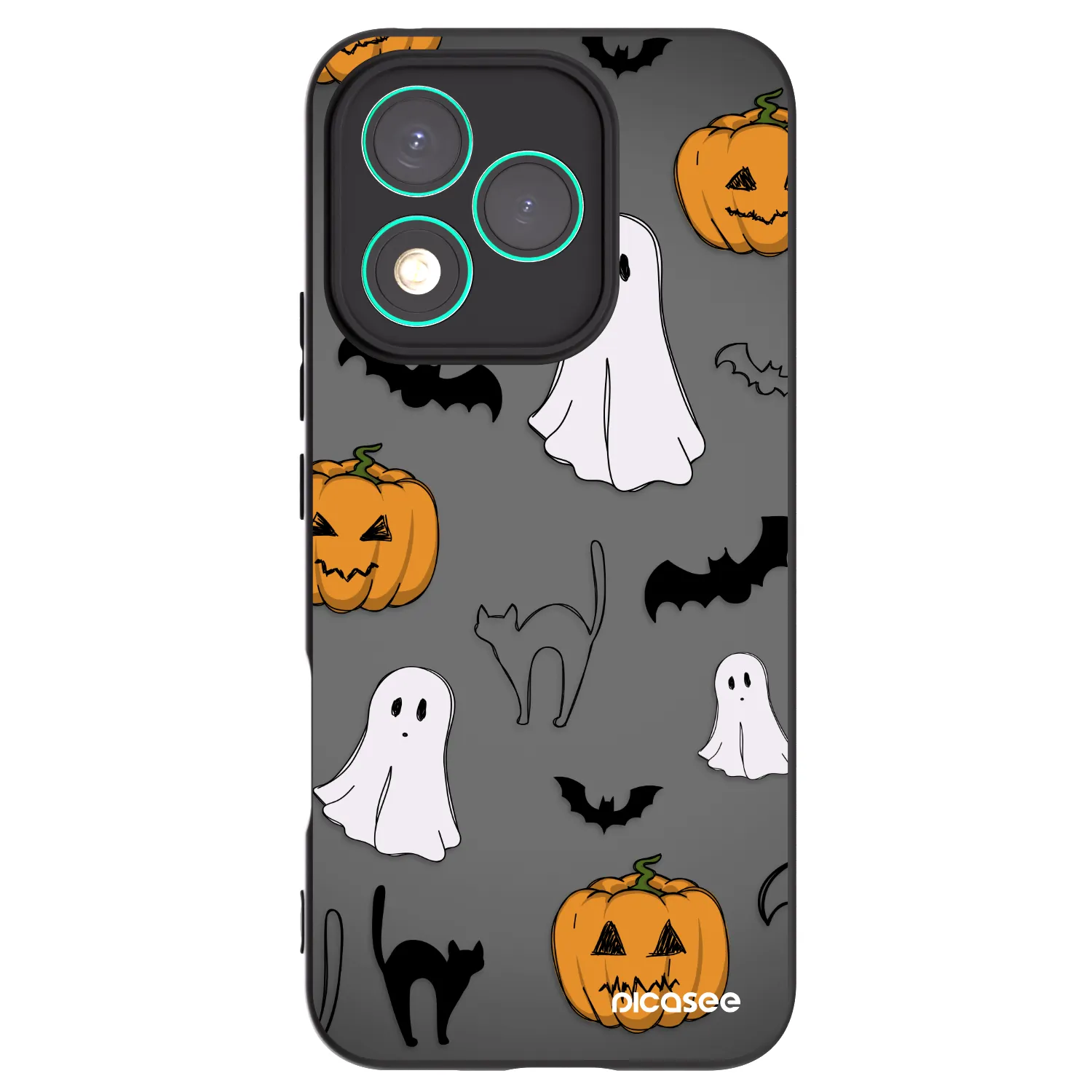 Picasee Μαύρη θήκη σιλικόνης για Honor 400 Lite 5G - Spooky crew
