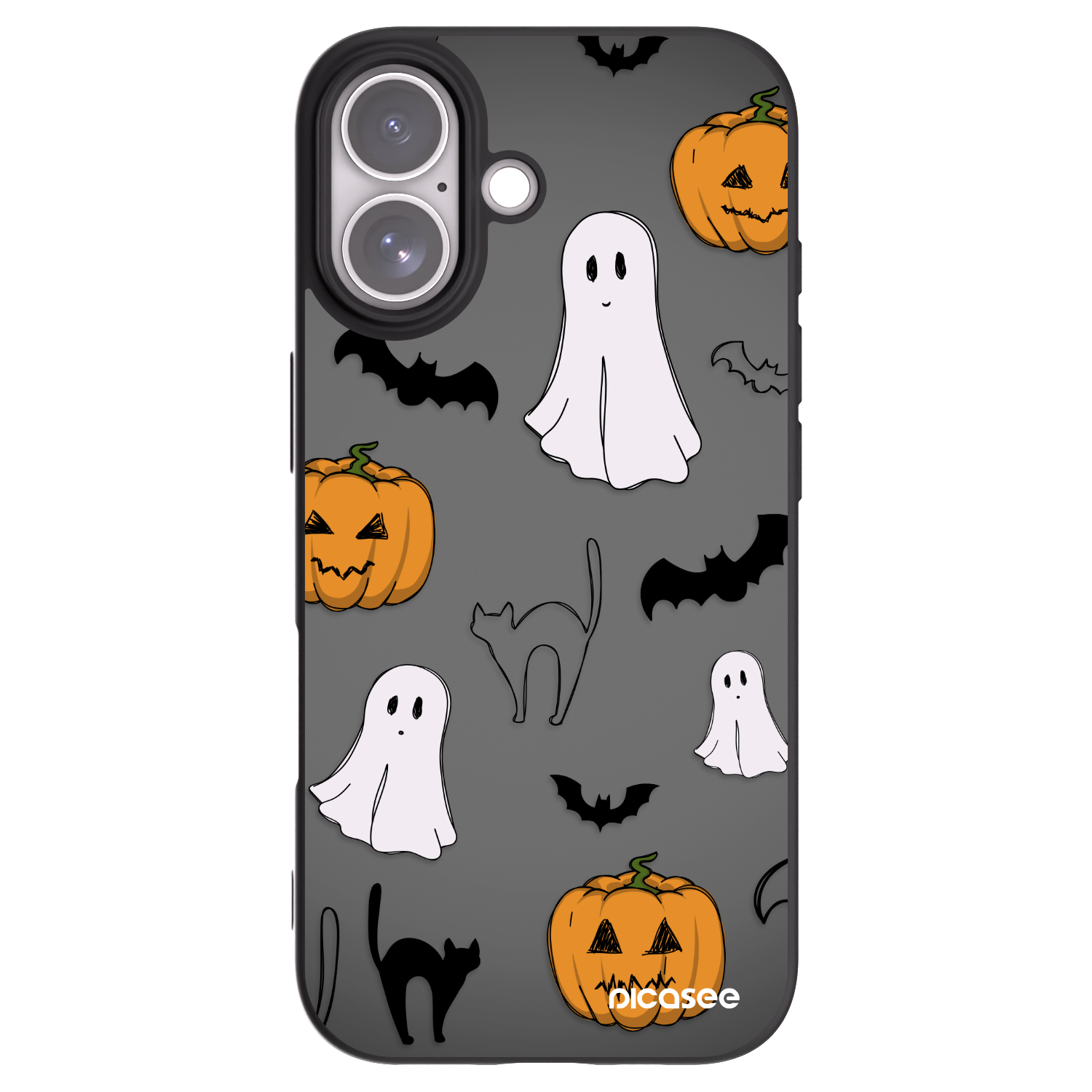 Picasee Μαύρη θήκη σιλικόνης για Apple iPhone 17 - Spooky crew