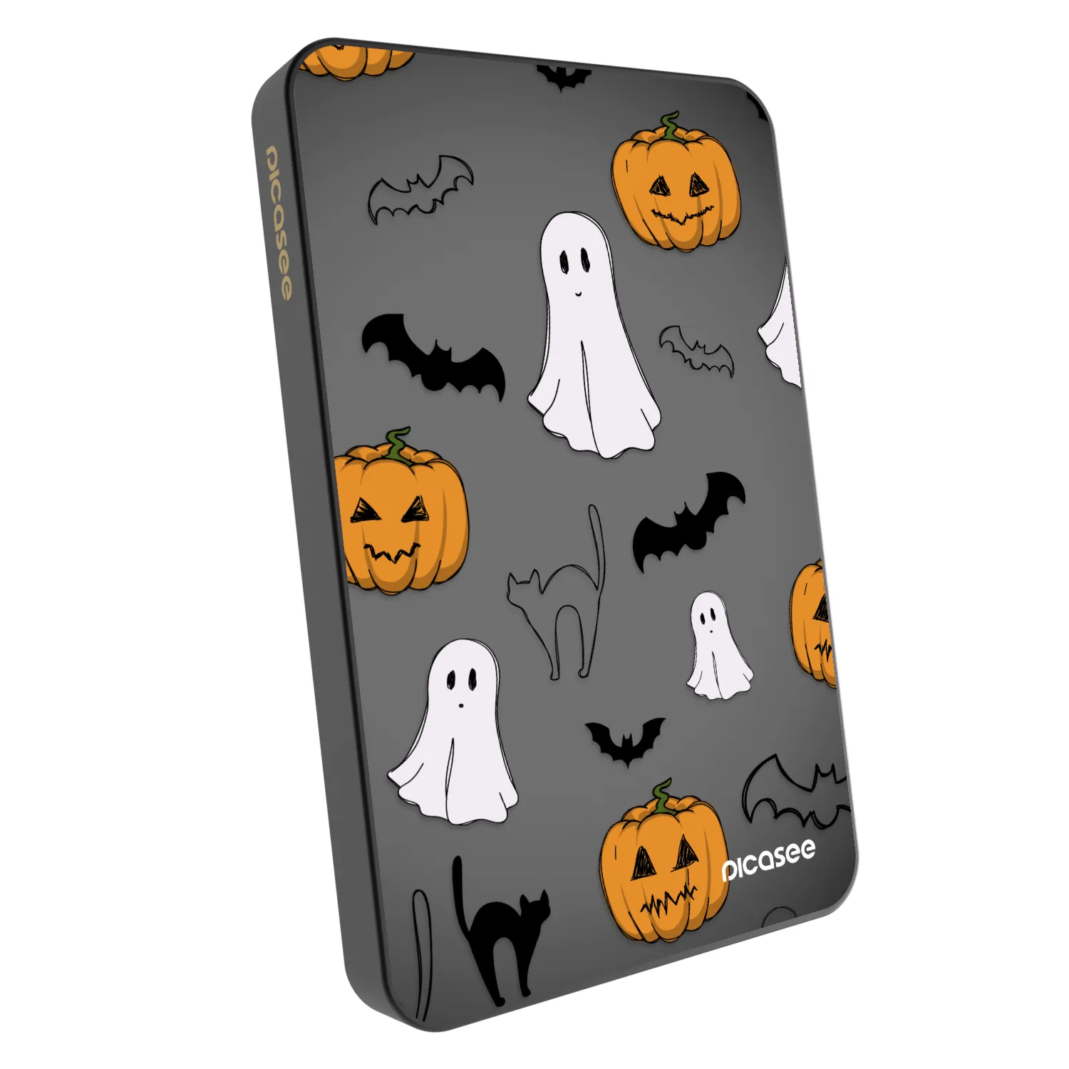 Picasee Powerbank με MagSafe 5 000 mAh Γκρί - Spooky crew