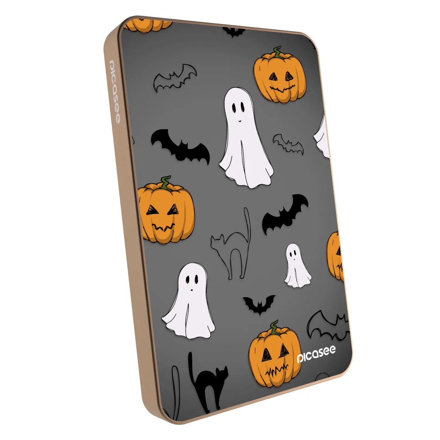 Picasee Powerbank με MagSafe 5 000 mAh Χρυσαφένιος - Spooky crew