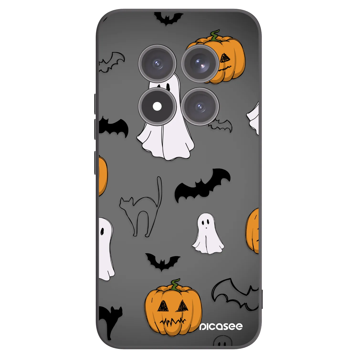 Picasee Μαύρη θήκη σιλικόνης για Xiaomi Redmi Note 15 Pro+ - Spooky crew
