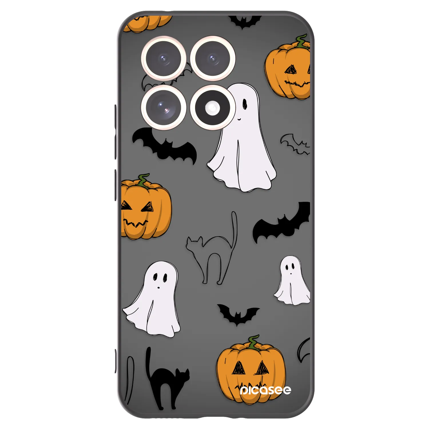 Picasee Μαύρη θήκη σιλικόνης για Xiaomi 15T - Spooky crew