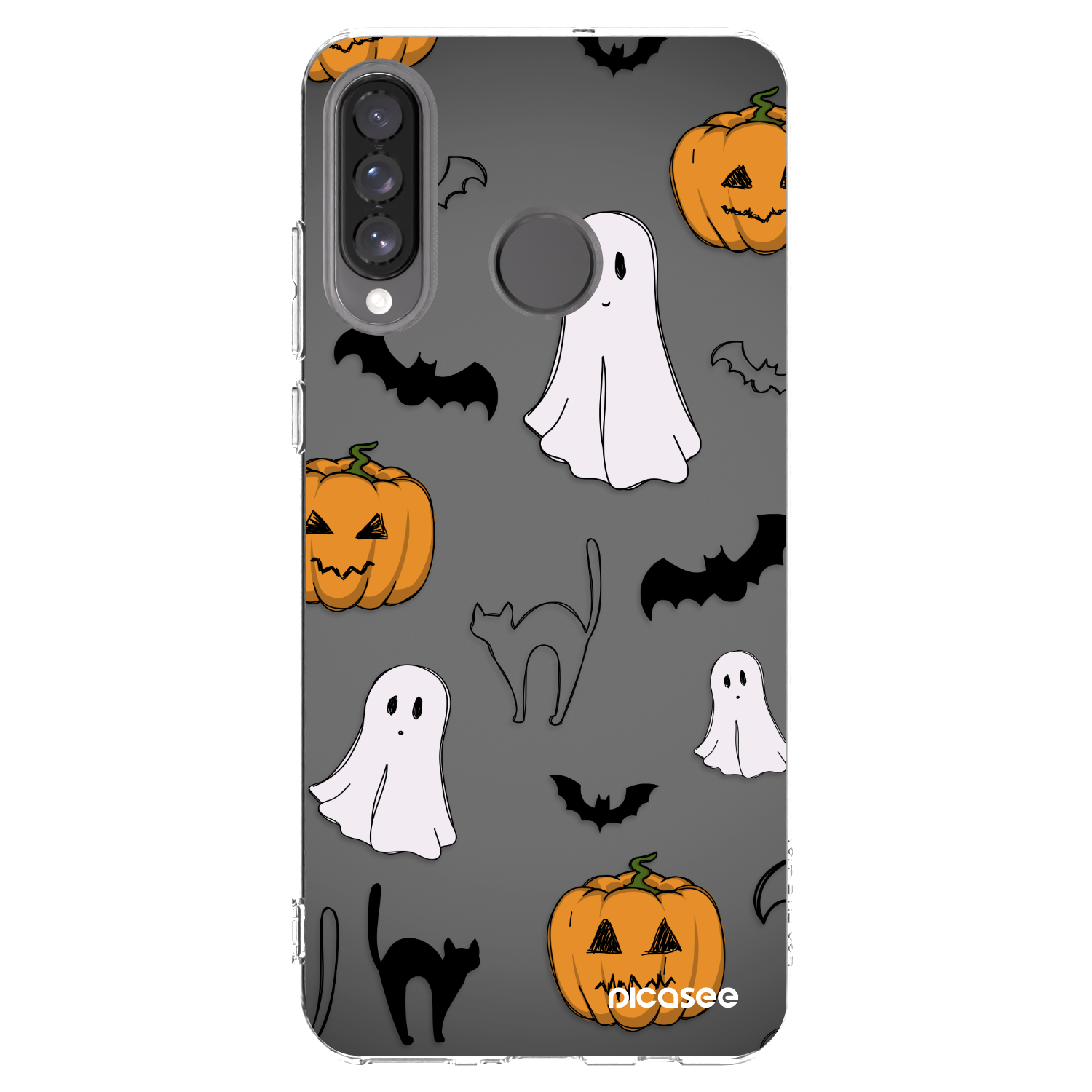 Picasee διαφανής θήκη σιλικόνης Huawei P30 Lite - Spooky crew