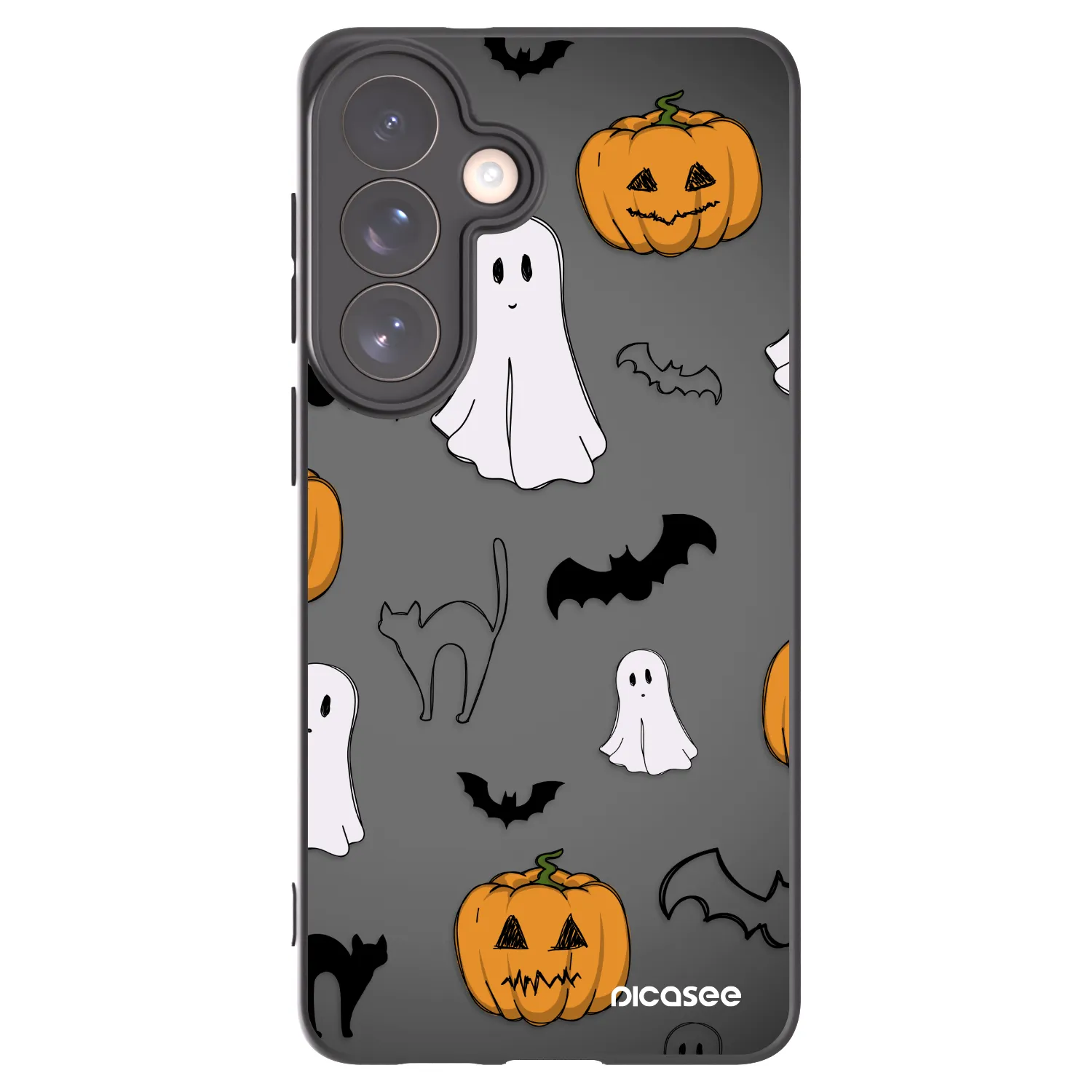 Picasee Μαύρη θήκη σιλικόνης για Samsung Galaxy S26+ - Spooky crew
