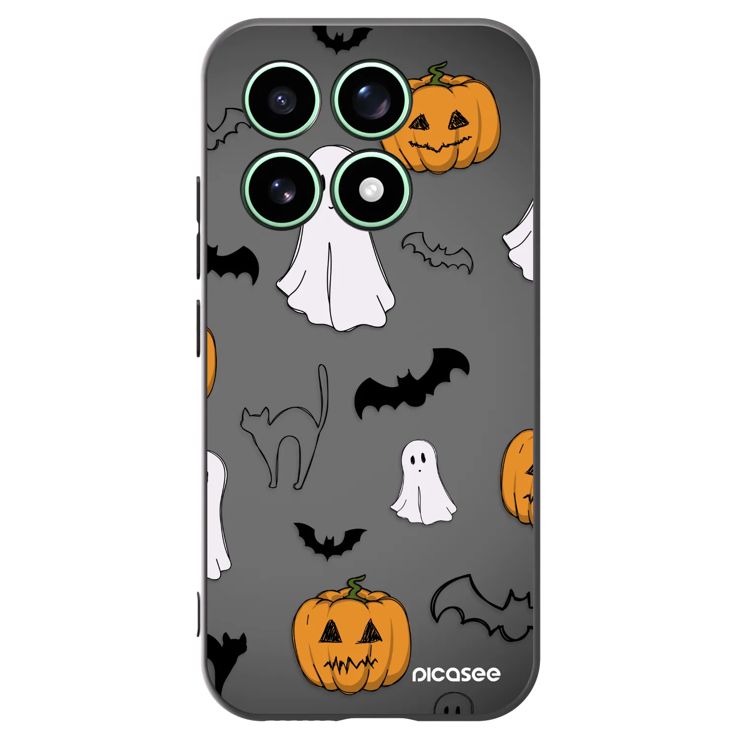 Picasee Μαύρη θήκη σιλικόνης για Xiaomi 17 - Spooky crew
