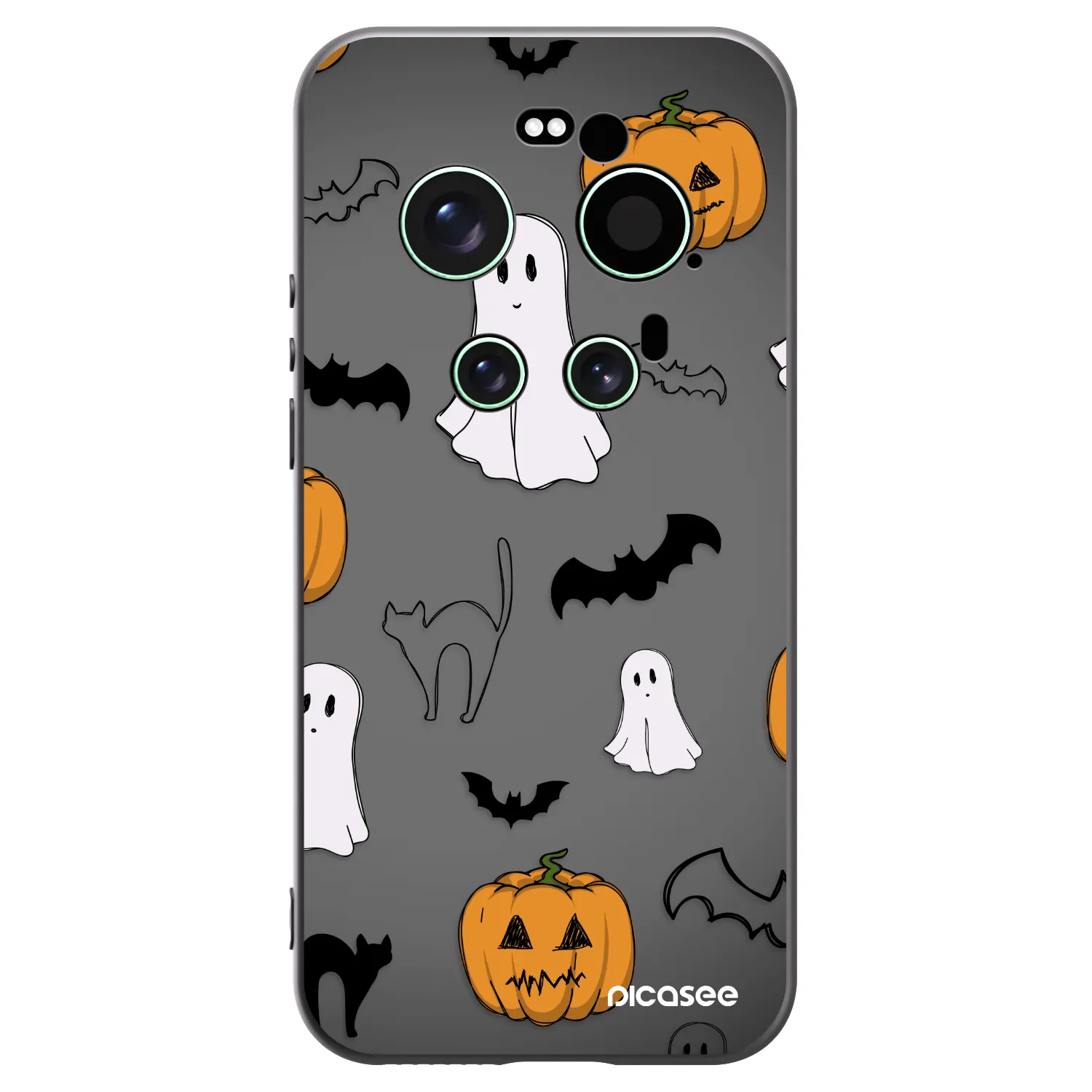 Picasee Μαύρη θήκη σιλικόνης για Xiaomi 17 Ultra - Spooky crew