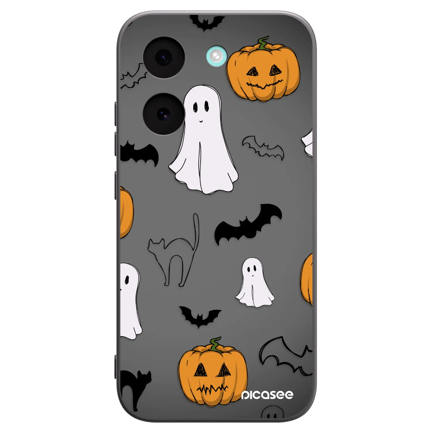 Picasee Μαύρη θήκη σιλικόνης για Xiaomi Poco X8 Pro - Spooky crew