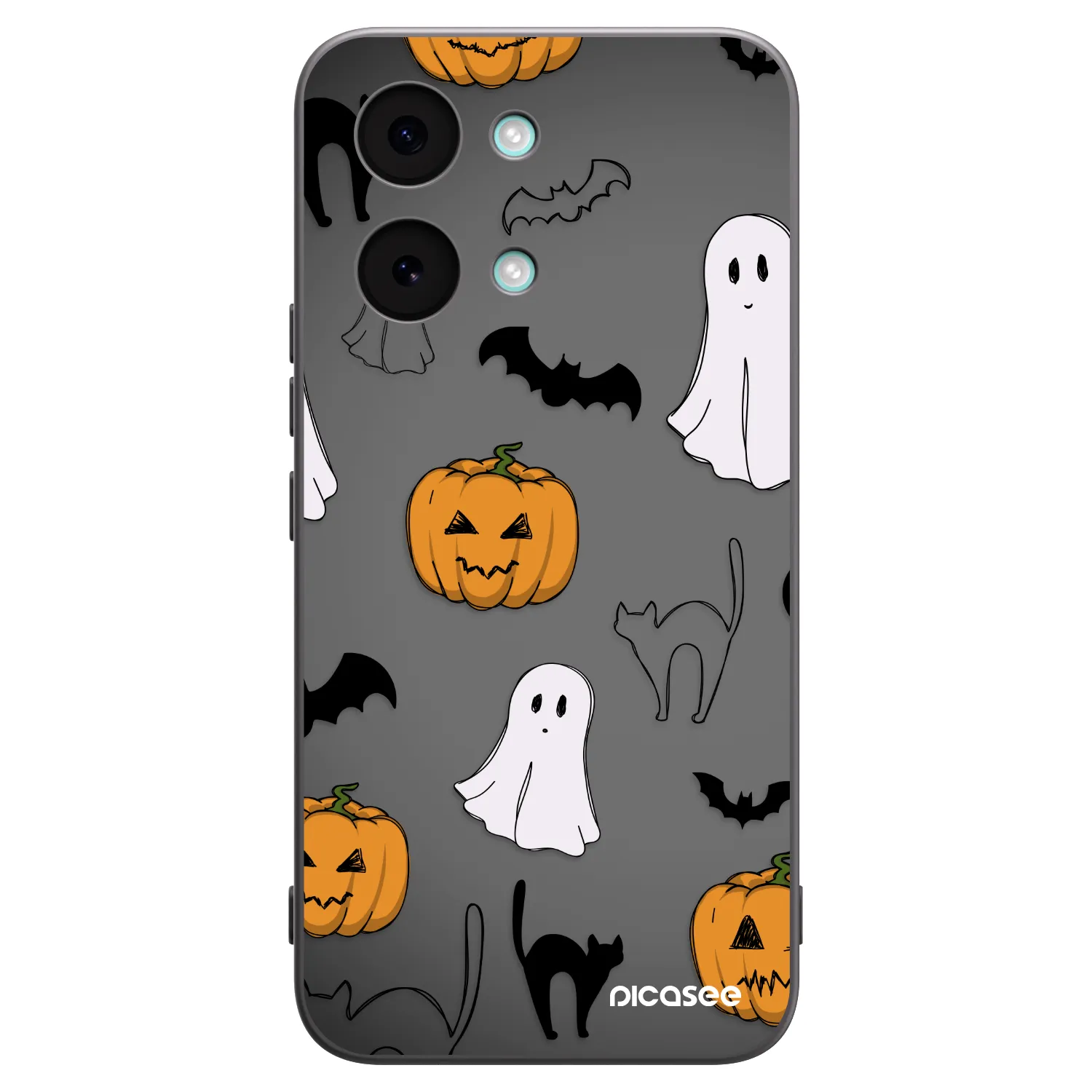 Picasee Μαύρη θήκη σιλικόνης για Xiaomi Poco X8 Pro Max - Spooky crew