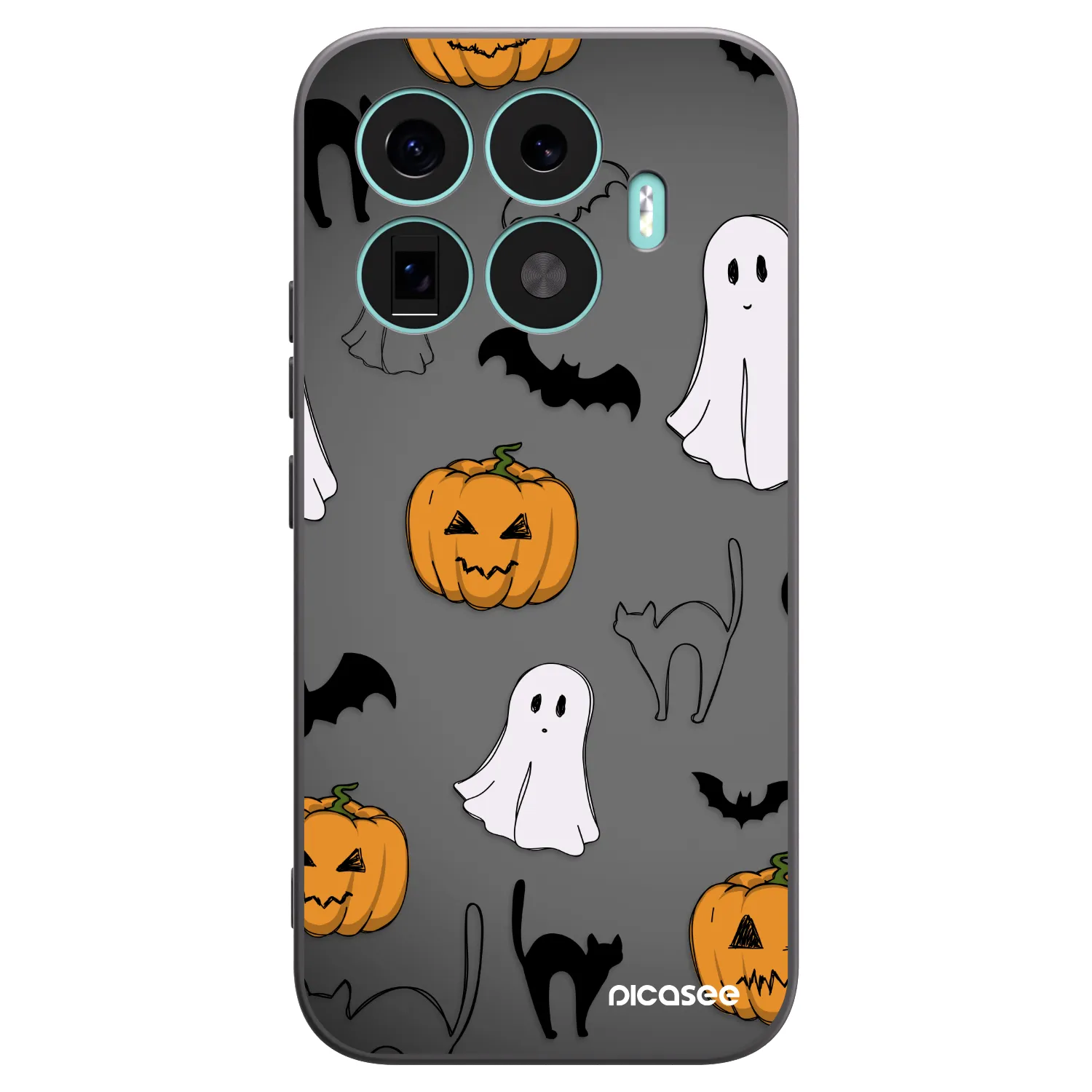 Picasee Μαύρη θήκη σιλικόνης για Xiaomi 17T - Spooky crew