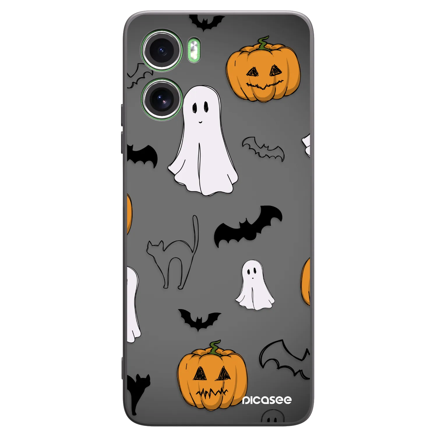 Picasee Μαύρη θήκη σιλικόνης για Motorola Moto G06 - Spooky crew