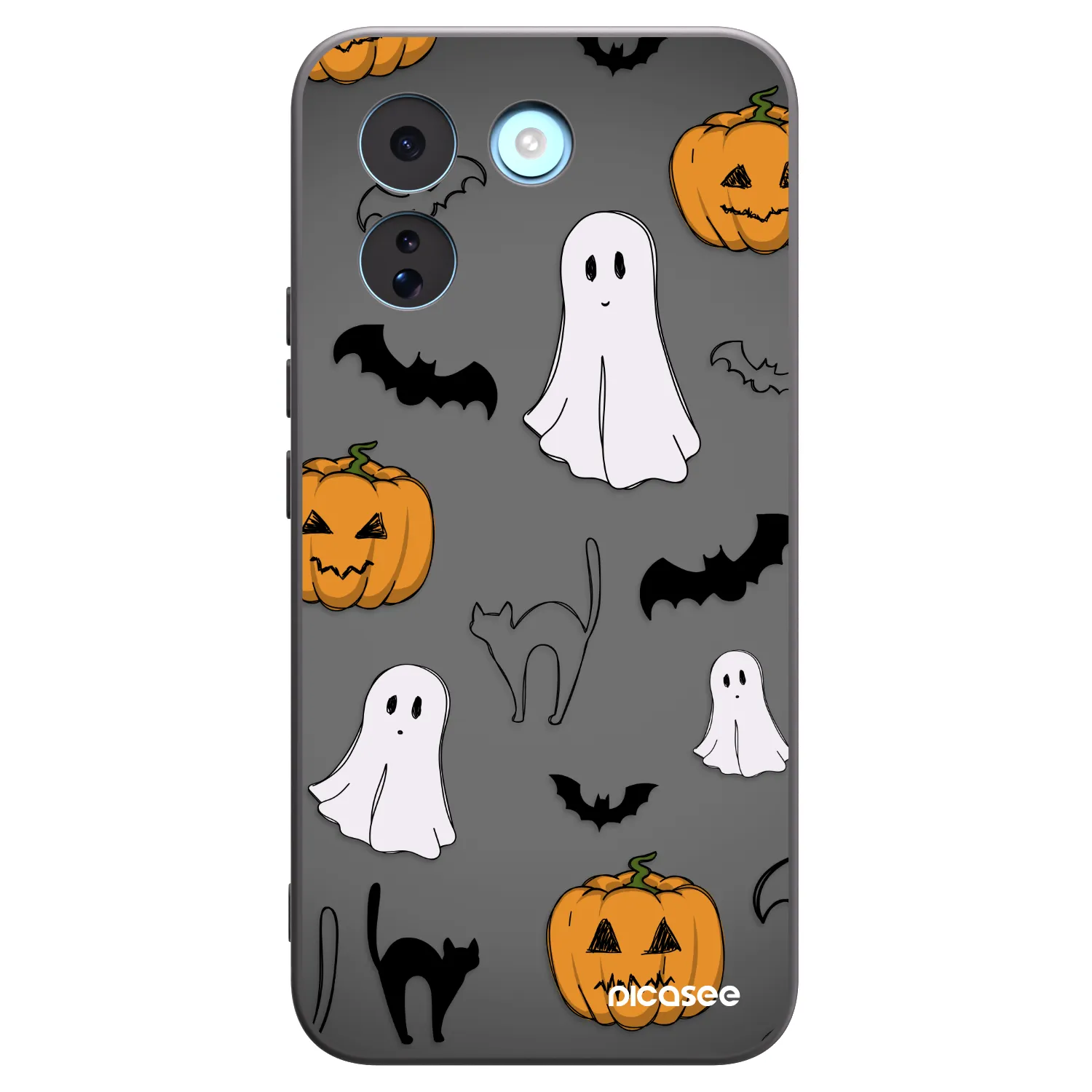 Picasee Μαύρη θήκη σιλικόνης για Xiaomi Redmi Note 17 Pro MAX 5G - Spooky crew