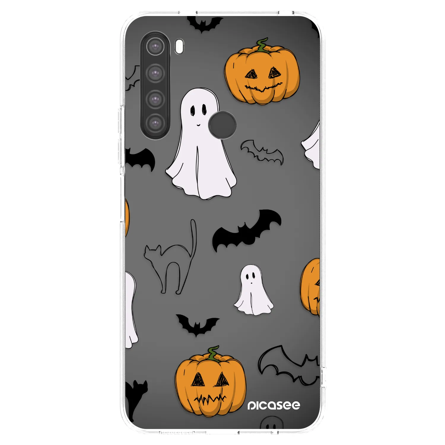 Picasee διαφανής θήκη σιλικόνης Xiaomi Redmi Note 8 - Spooky crew