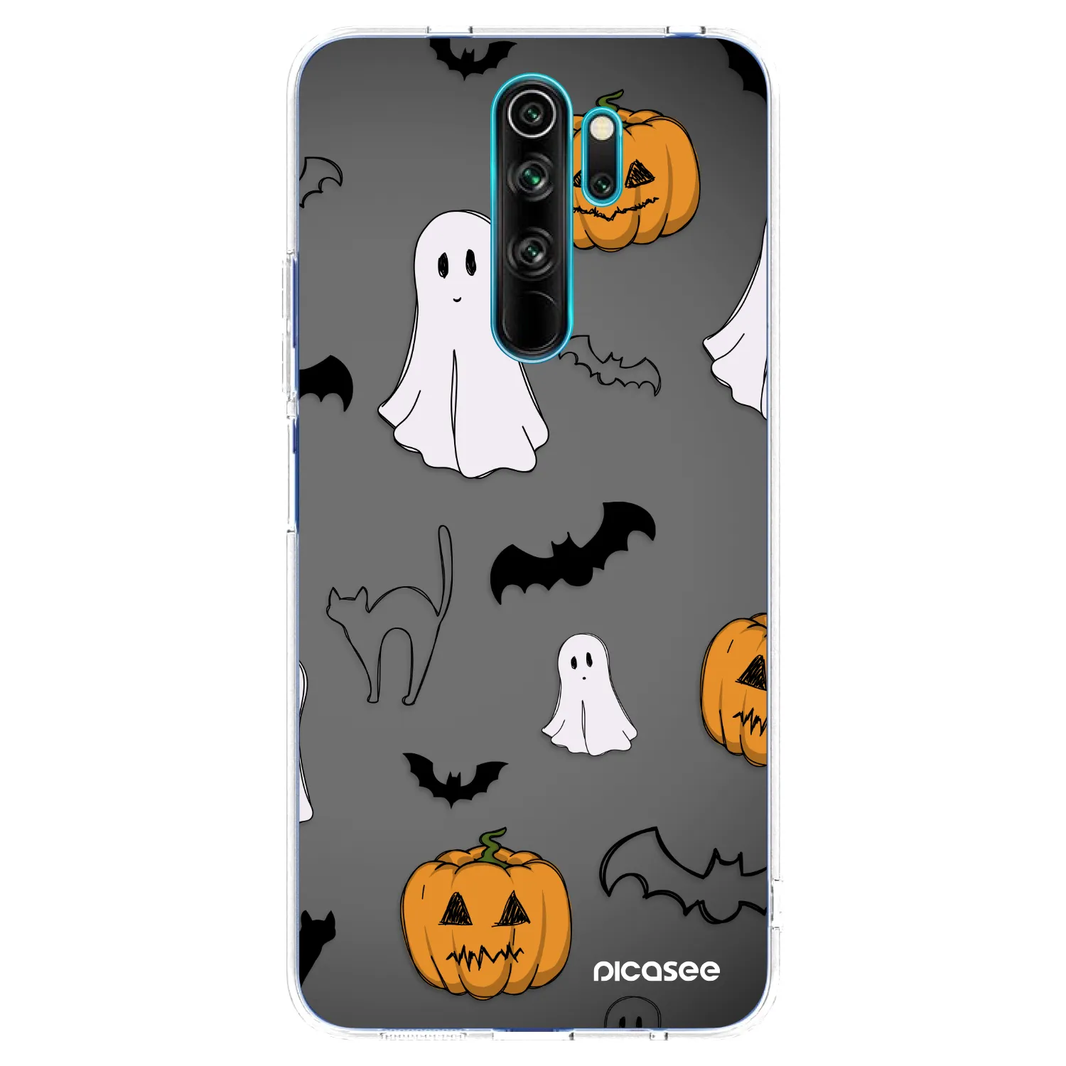 Picasee διαφανής θήκη σιλικόνης Xiaomi Redmi Note 8 Pro - Spooky crew