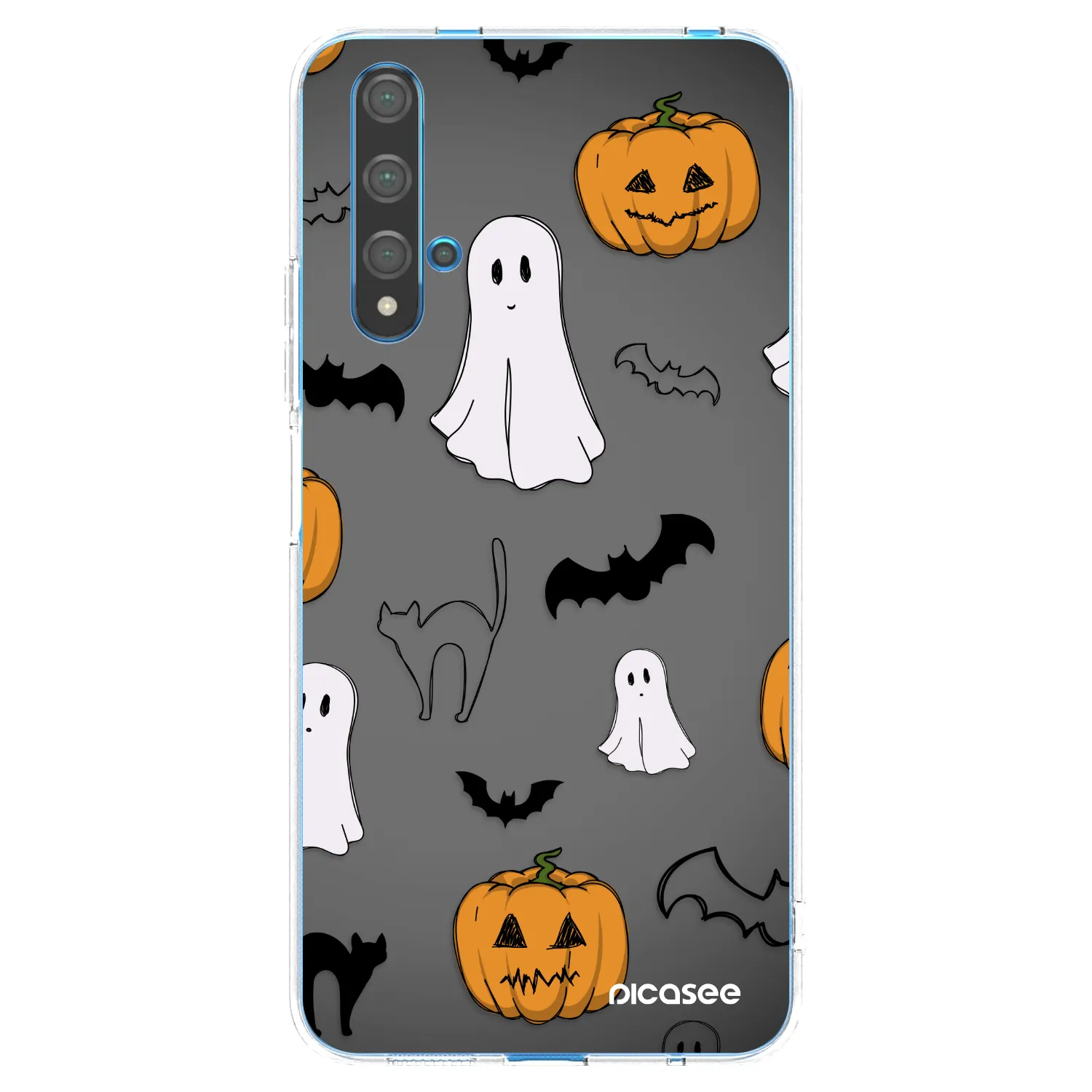Picasee διαφανής θήκη σιλικόνης Huawei Nova 5T - Spooky crew