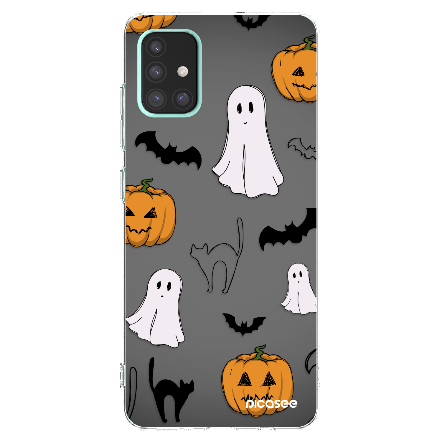 Picasee διαφανής θήκη σιλικόνης Samsung Galaxy A51 A515F - Spooky crew
